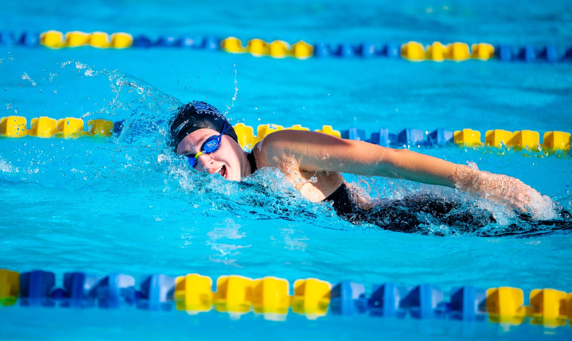 Nicole Skrzypek in the 50-yard freestyle at the GSAC Championship Meet
