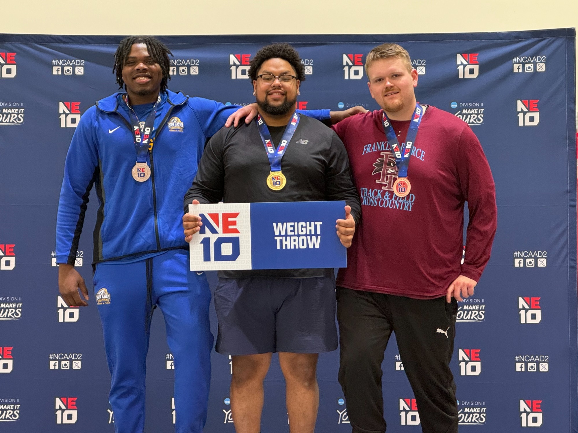 SCSU Men's Track & Field Leads at NE10 Indoor Championships with 62 Points after Day One