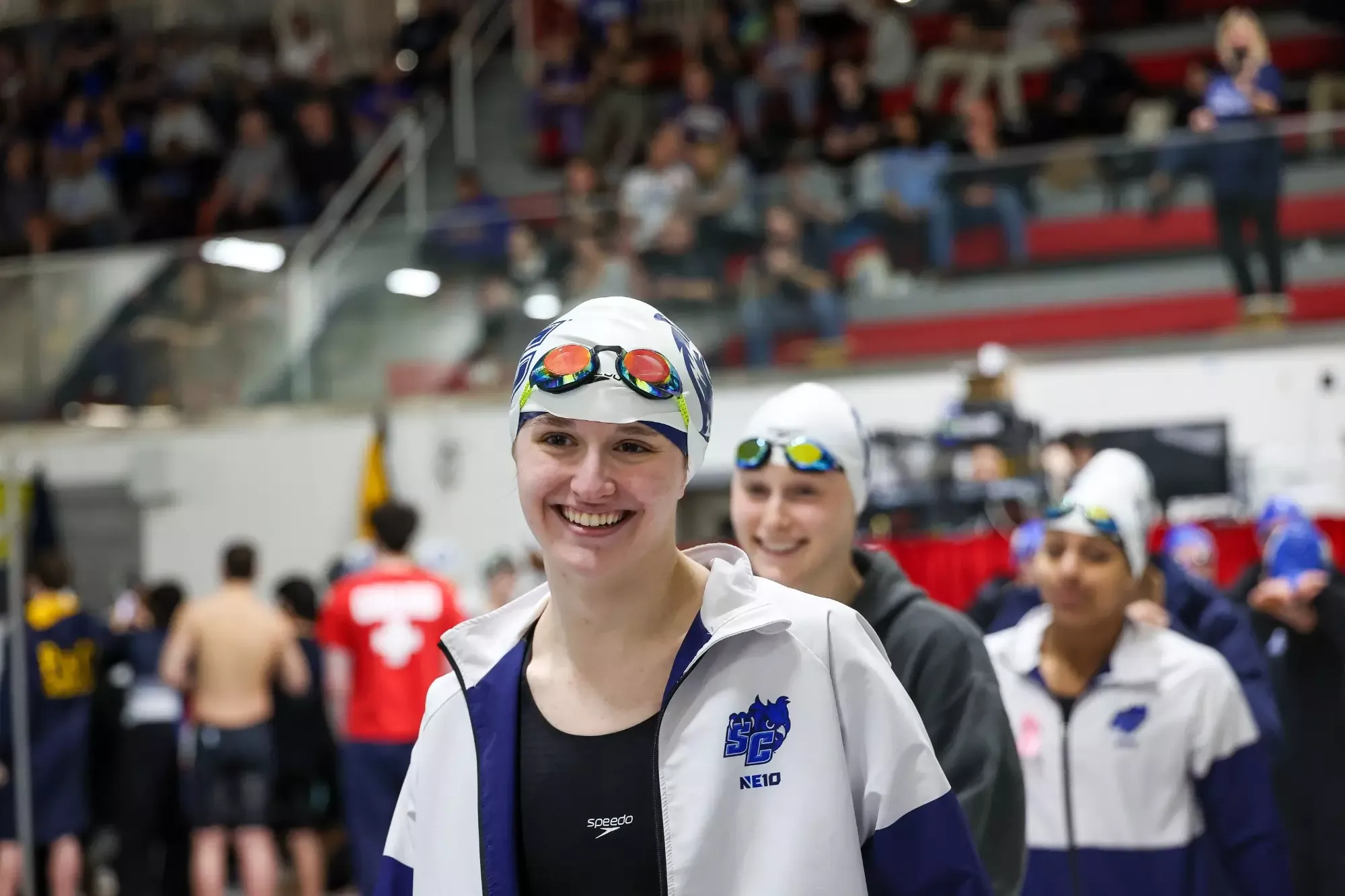 Feb. 16, 2025; Worcester, Massachusetts, USA; during the 2025 Northeast-10 Conference Championshios held at WPI Sports and Recreation Center. Photo by Brian Foley for Foley-Photography.