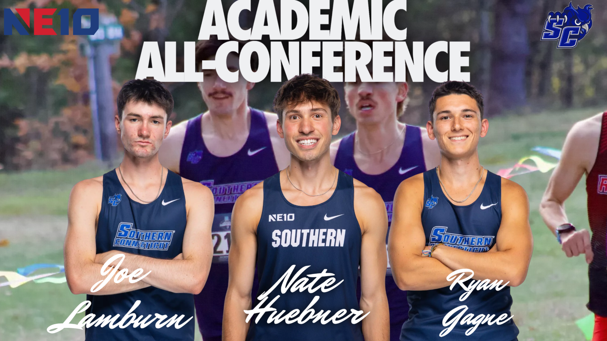 gagne, huebner, lamburn ne10 academic all-conference
