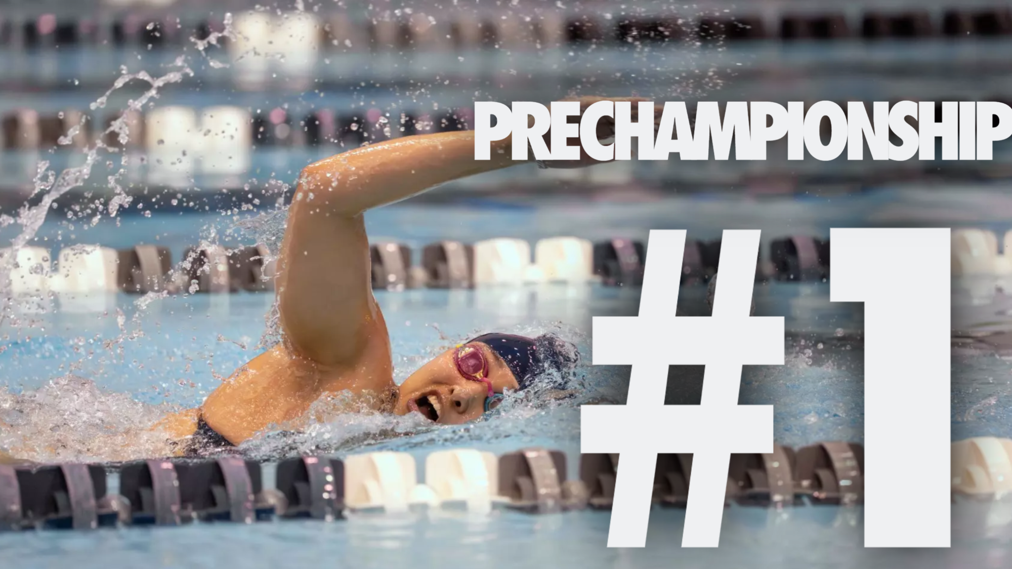 SCSU Women's Swimming and Diving Pre-championship Poll Graphic