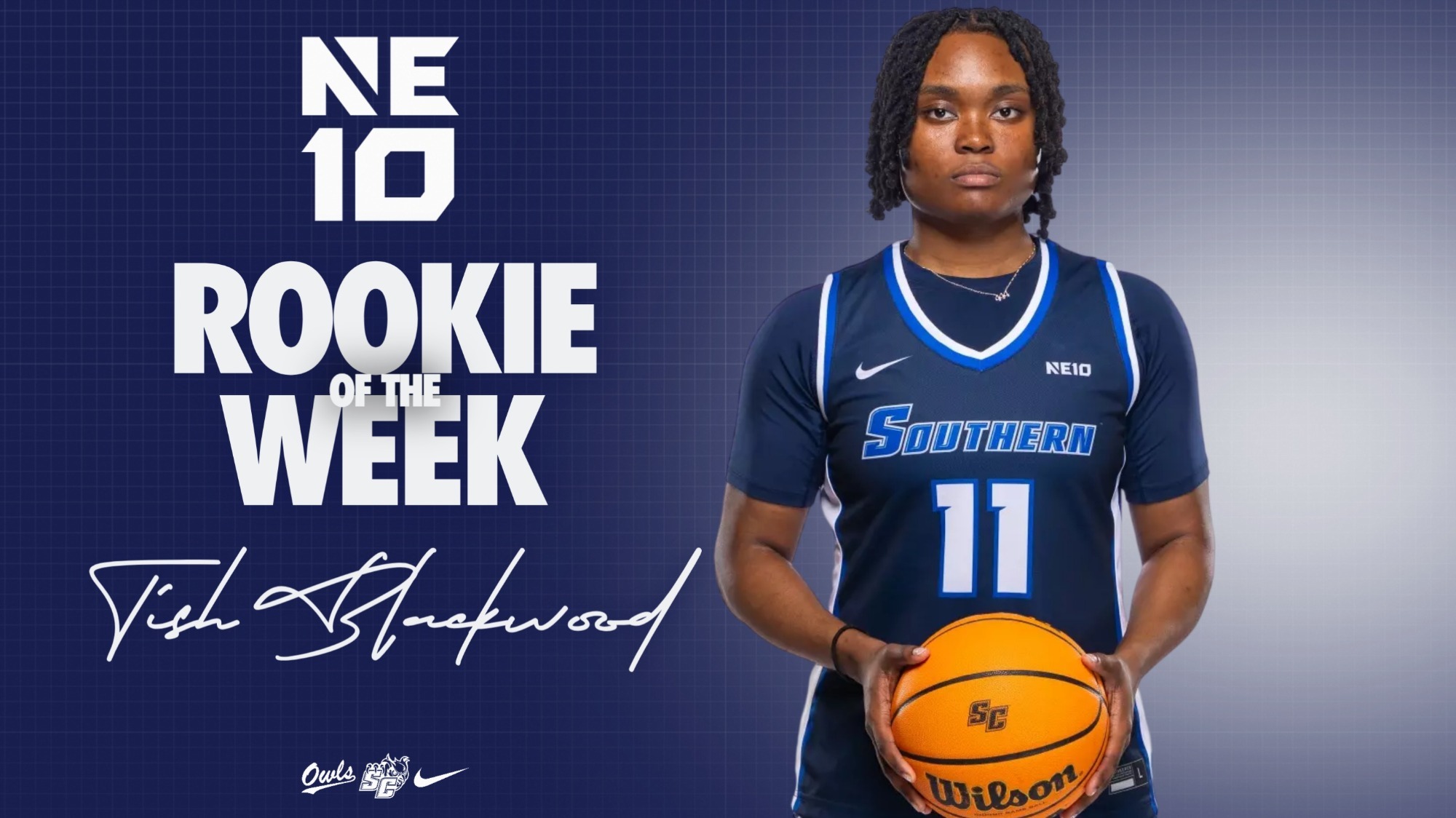 tish blackwood ne10 rotw for fifth straight week