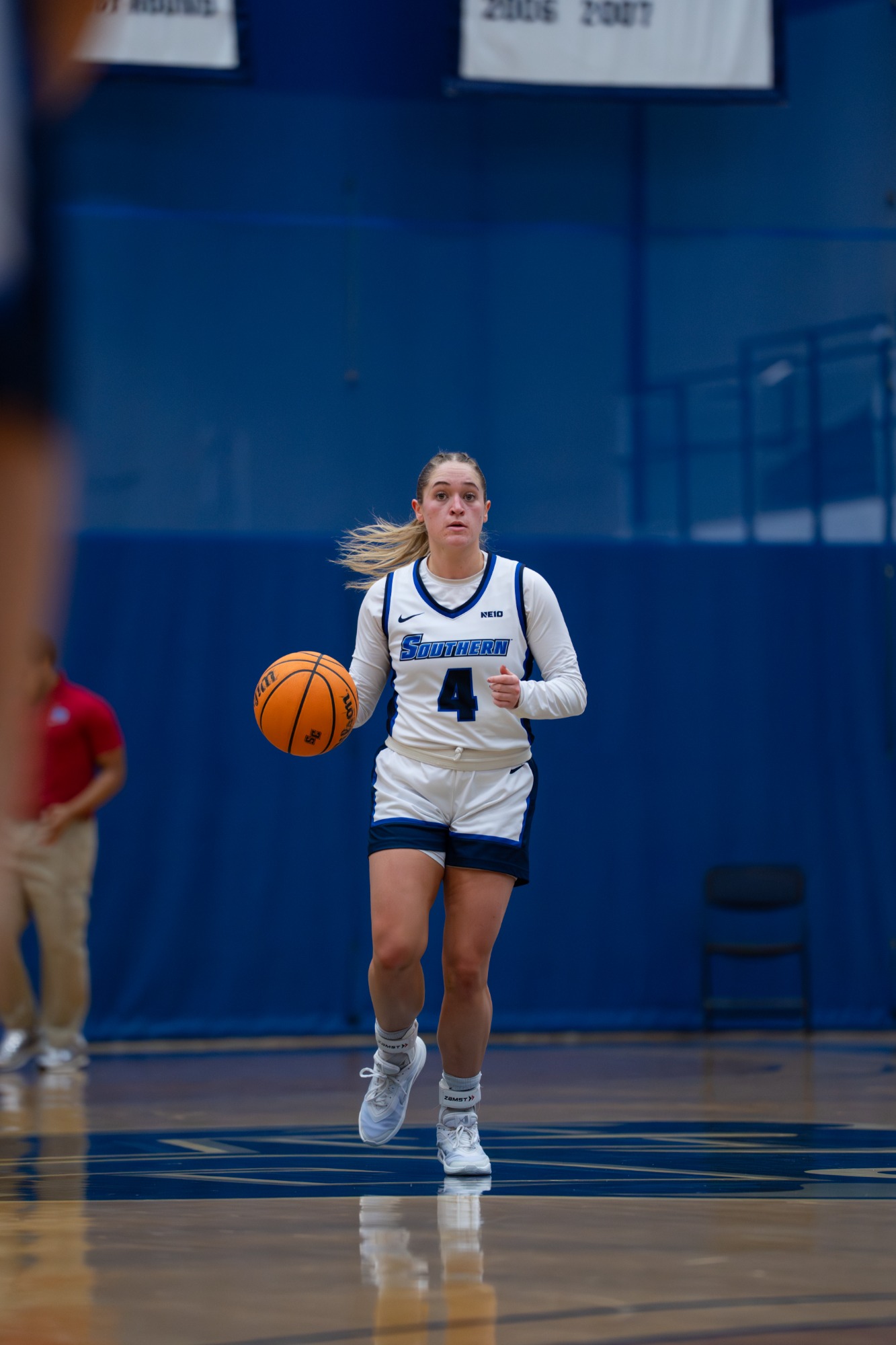 Jillian Martin playing against SNHU