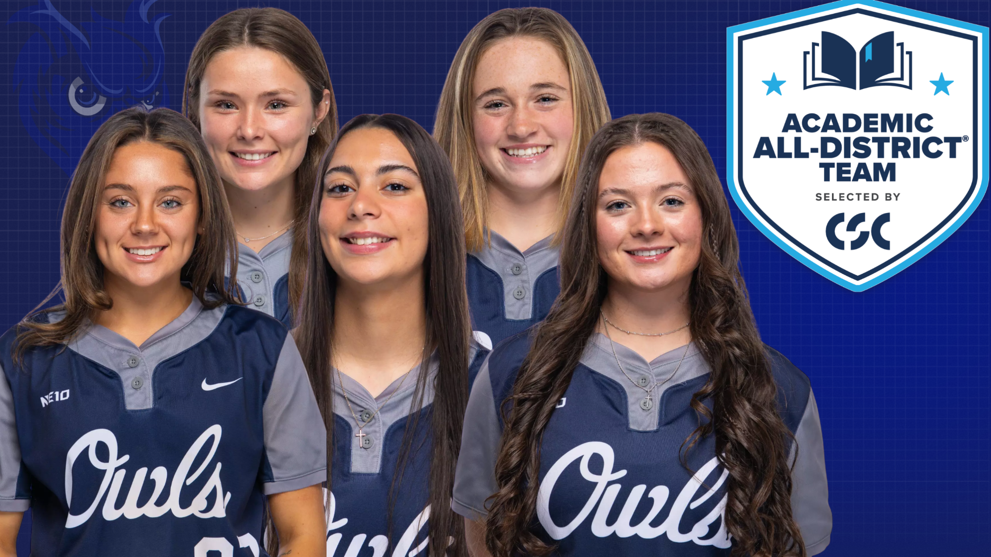 Softball CSC Academic All-District Graphic