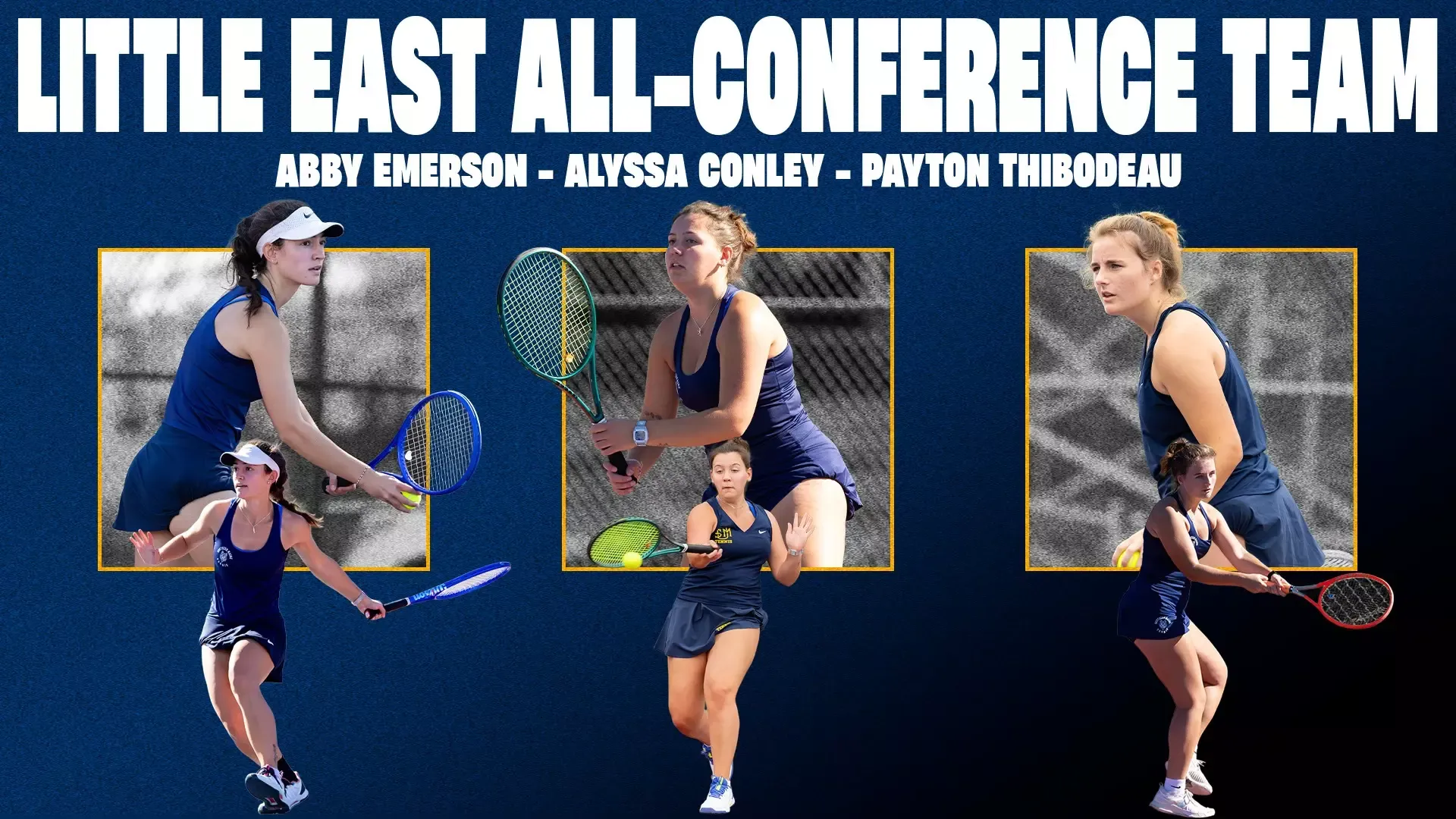 2025 Women's Tennis All-LEC Header