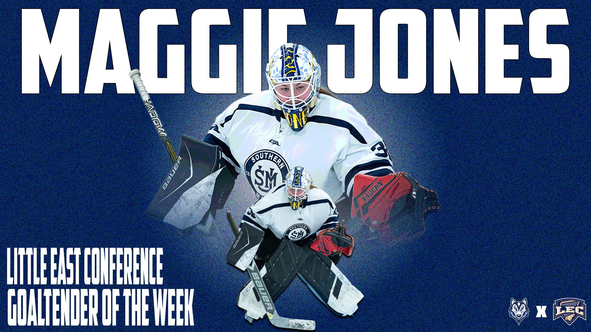 Maggie Jones LEC Goalie of the Week 12/8/25