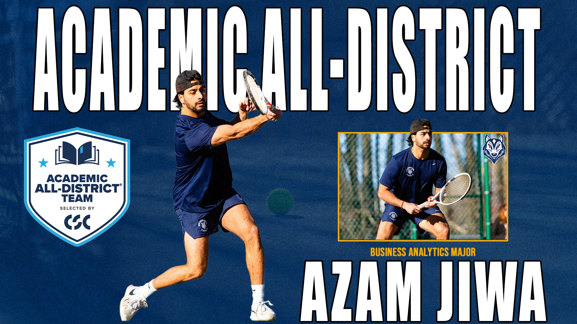Azam Jiwa Academic All-District 2025 Header