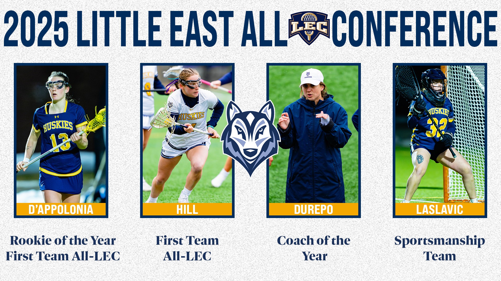 2025 LEC Women's Lacrosse Awards Header