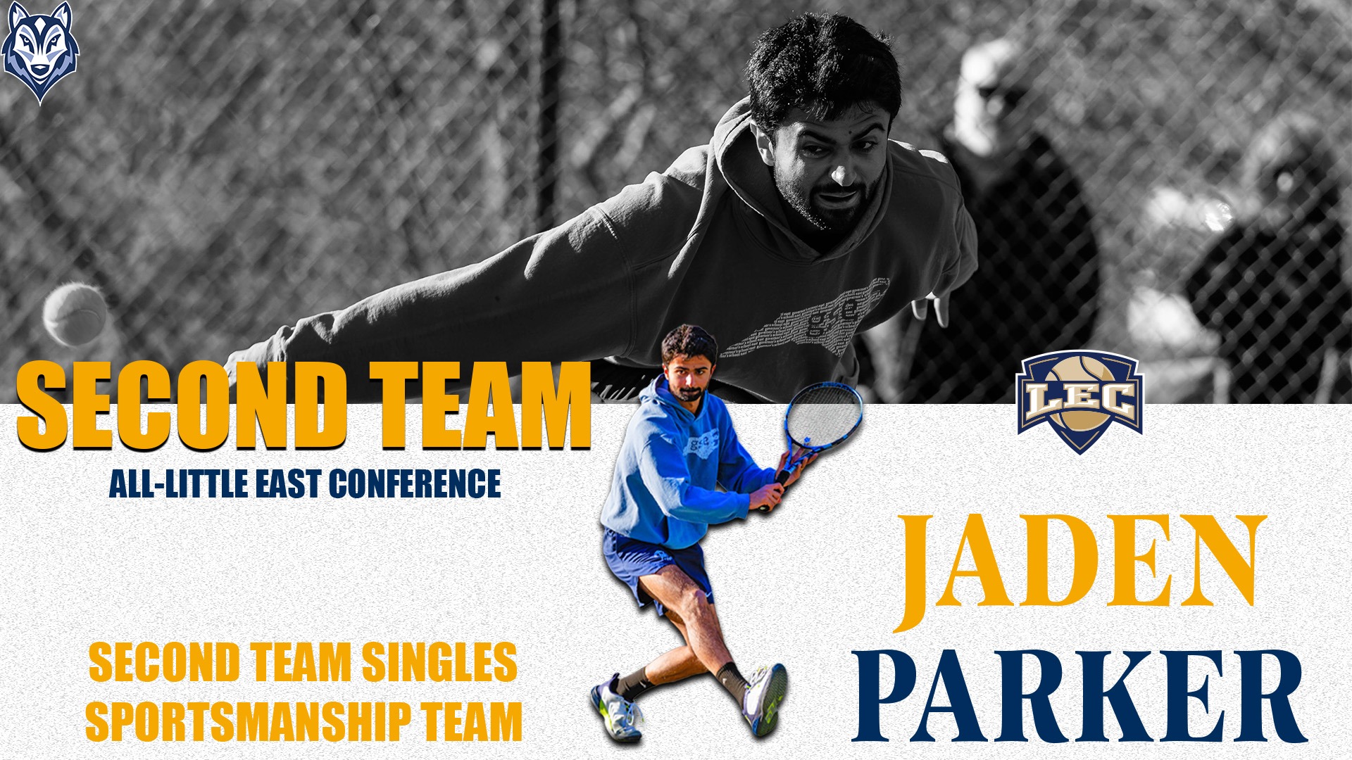 Jaden Parker All-LEC Men's Tennis 2025