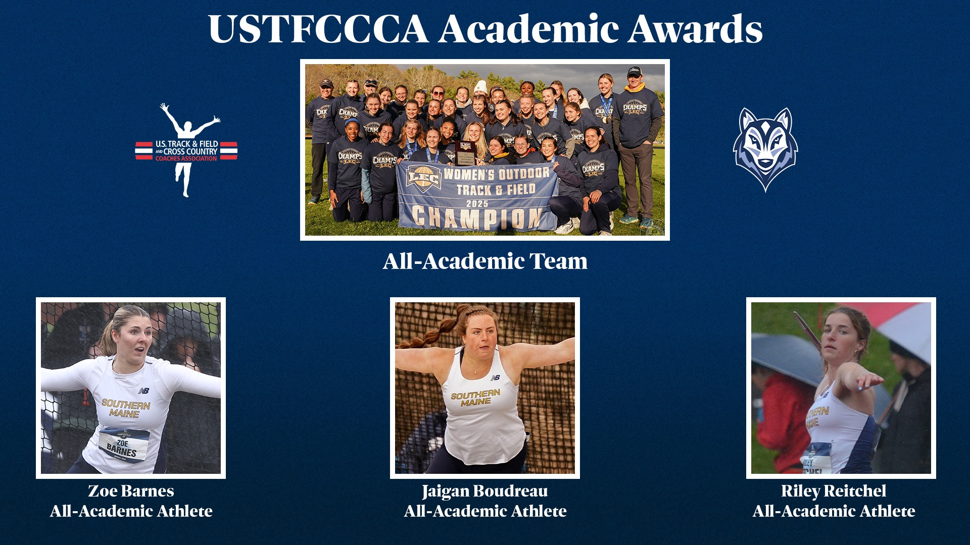 2025 USTFCCCA Academic Awards header women