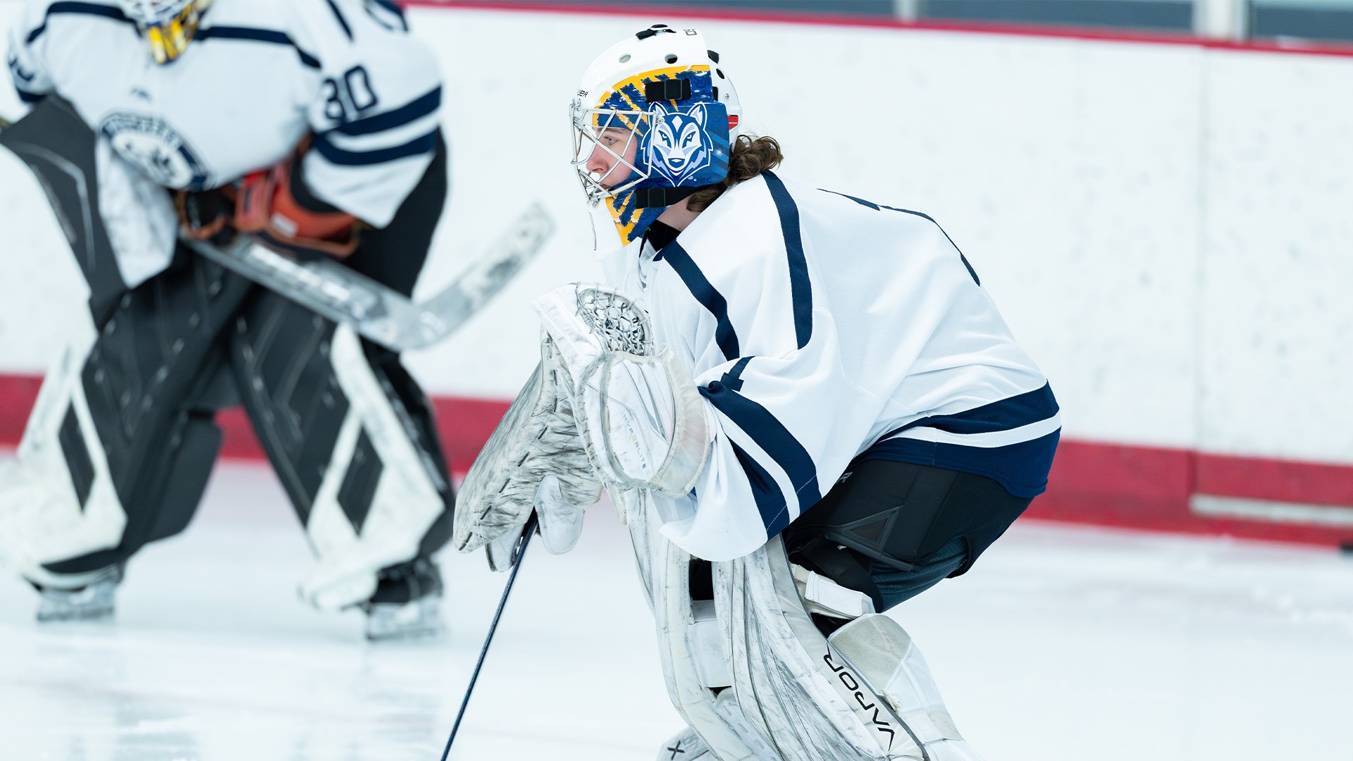 Megan Gawley Warming Up vs. UNE