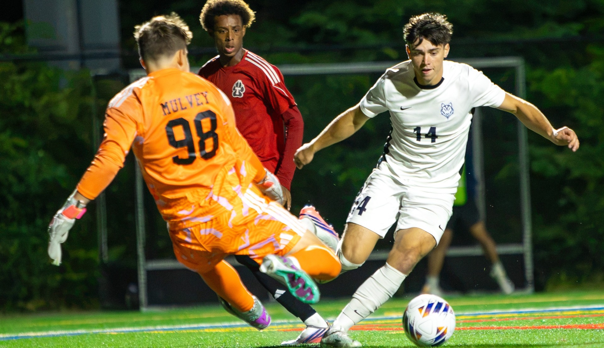 Cole Johnson on the ball