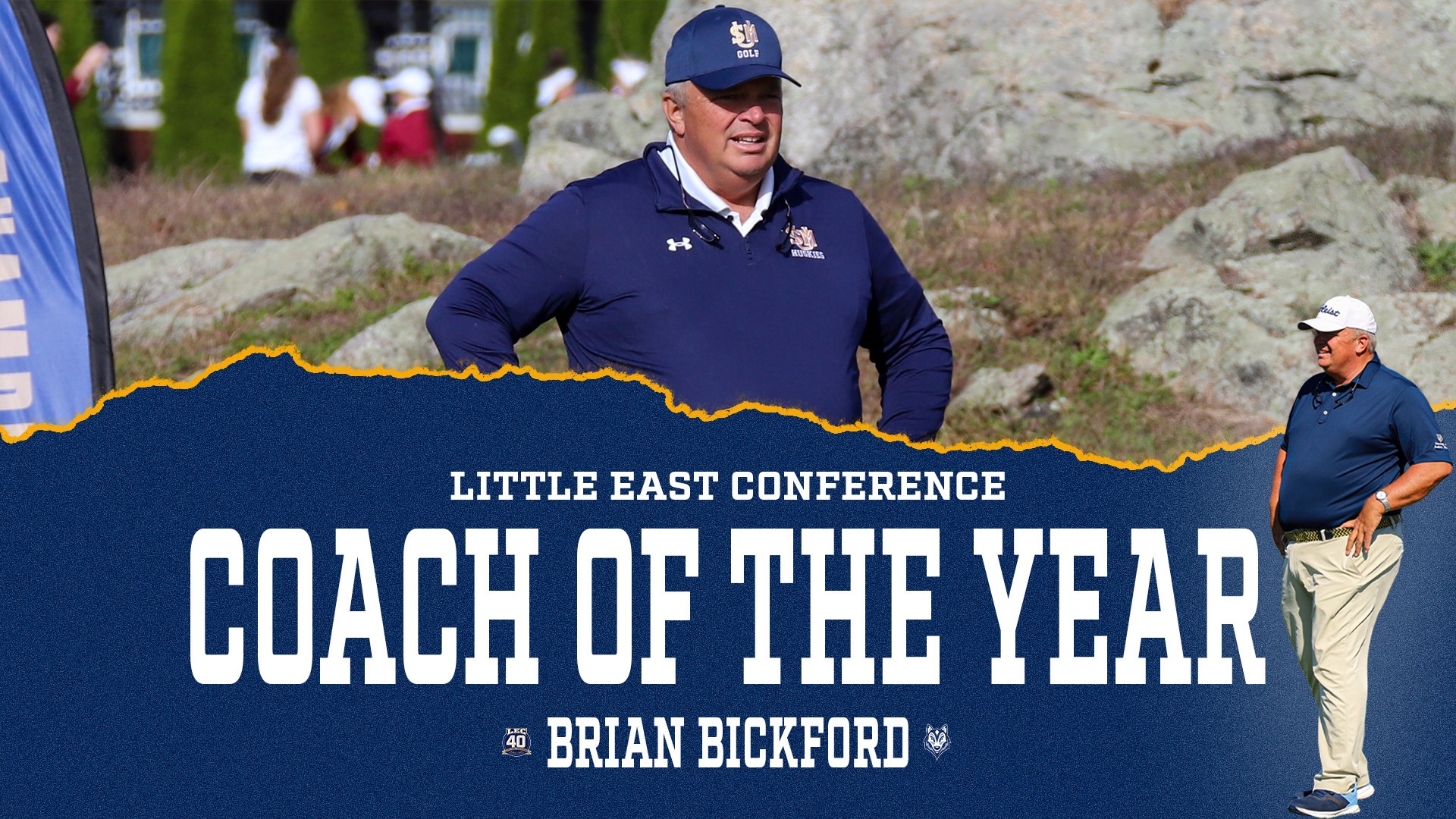 2026 Little East Conference Men's Golf Coach of the Year Brian Bickford