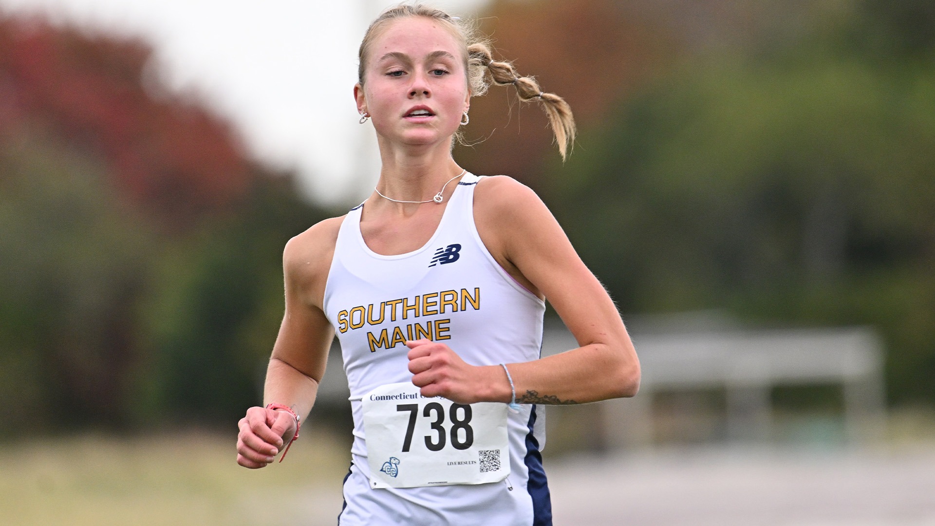 Lana DiRusso Running at Connecticut College Invitational