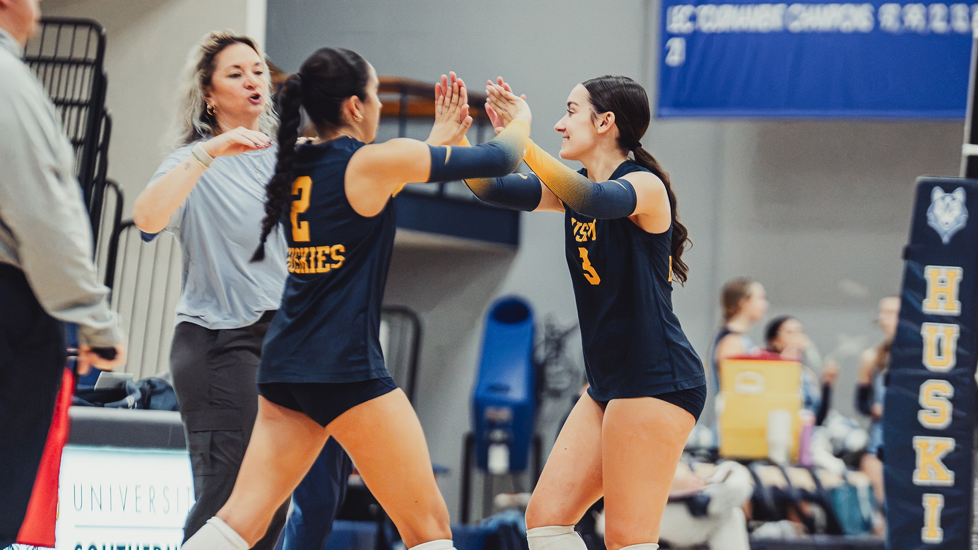 Sofia Daoud and Amelia Beatty Celebrating