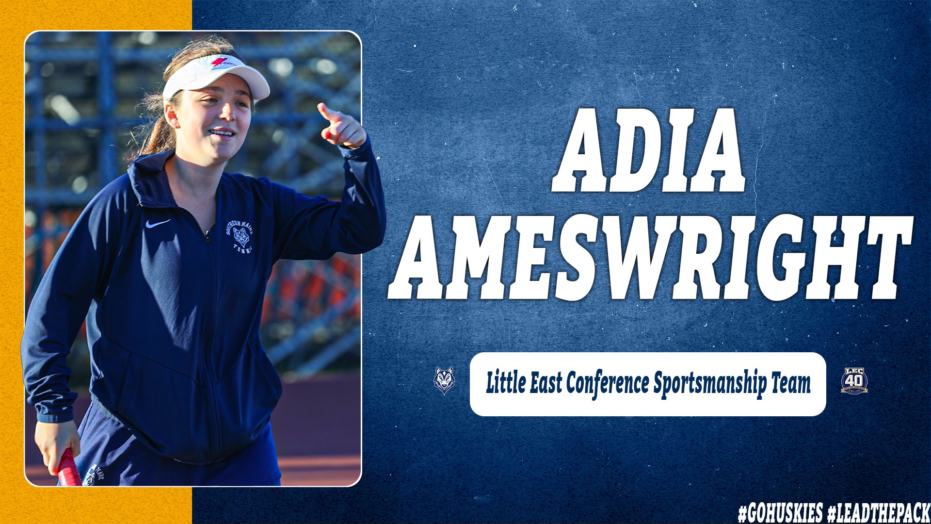 Adia Ameswright Little East Conference Sportsmanship Team