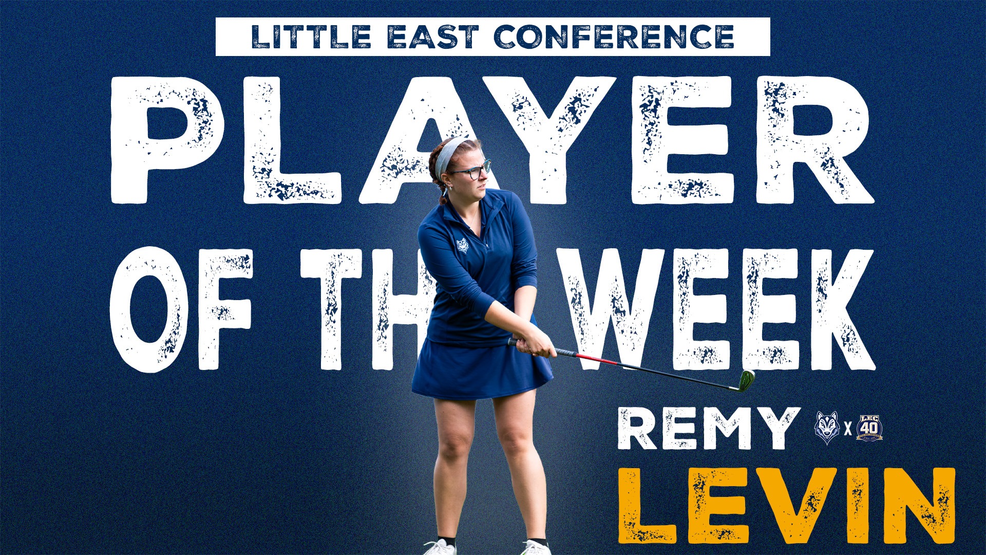 Graphic: Remy Levin. Text: Little East Conference Player of the Week