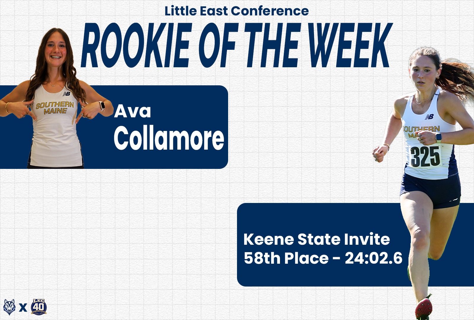 Graphic: Ava Collamore Little East Conference Rookie of the Week