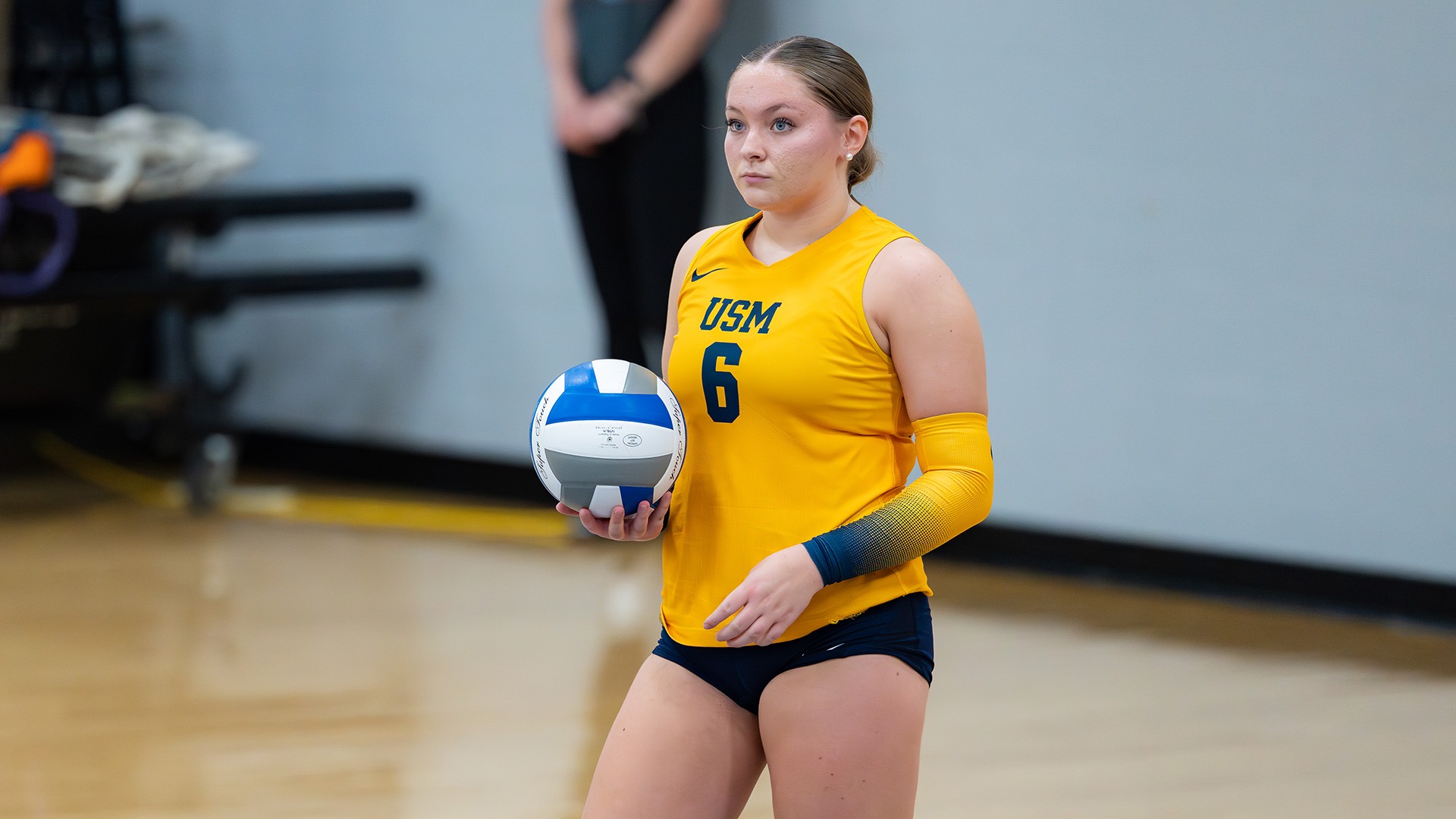 Lizzy Harbester Preparing to Serve