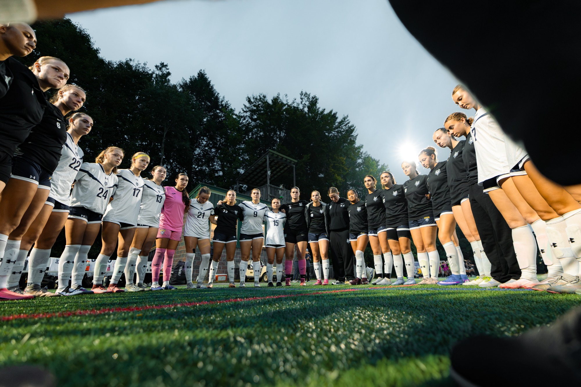Team Huddle Women's Soccer Night Game