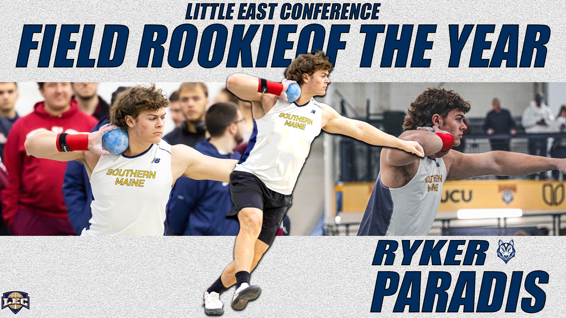 Ryker Paradis 2026 LEC Indoor Field Rookie of the Year Header