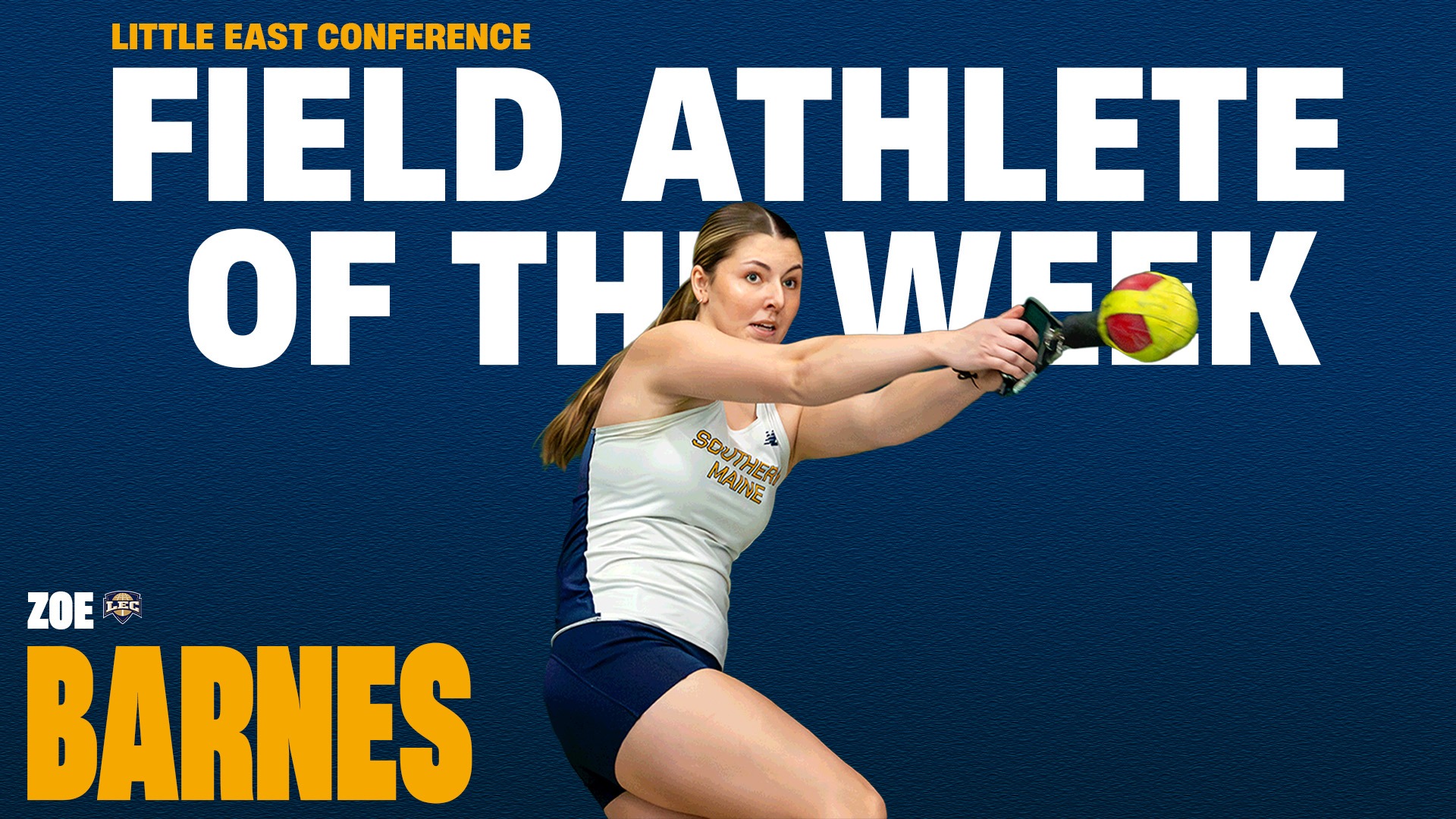 Barnes LEC Field Athlete of the Week header 2/9/26