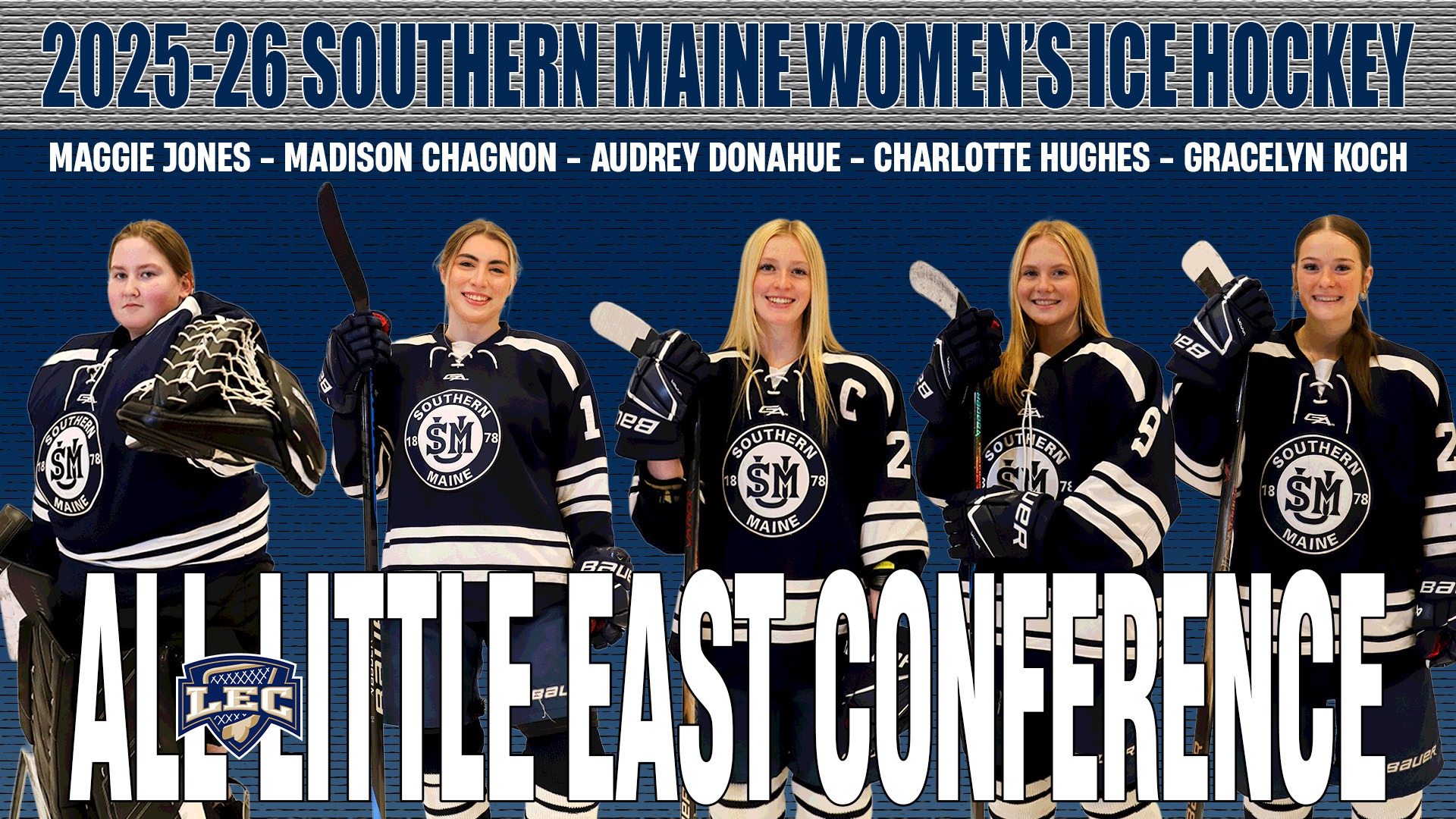 2026 Women's Hockey All-LEC Header
