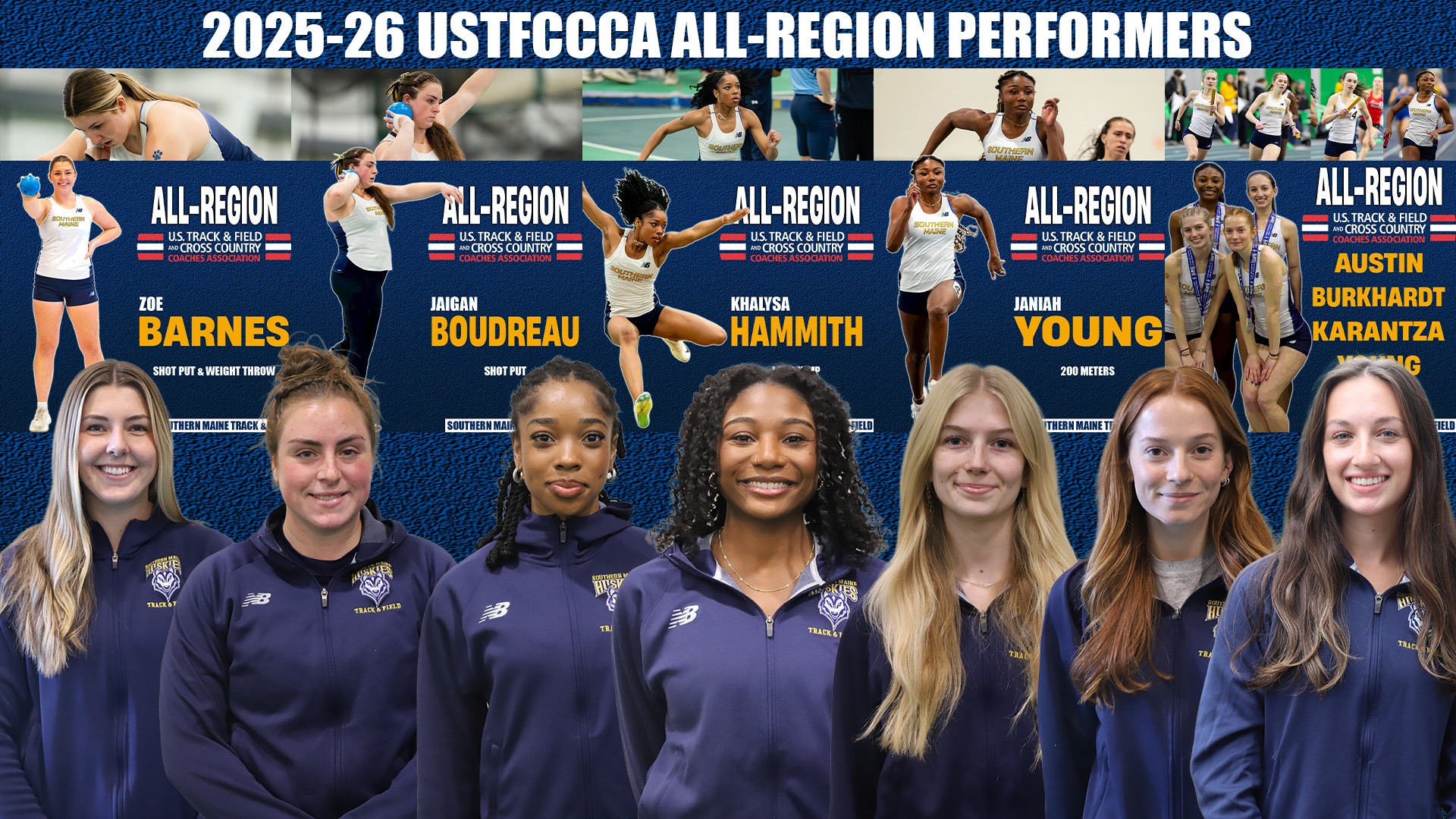 2026 Women's Track All-Region Header