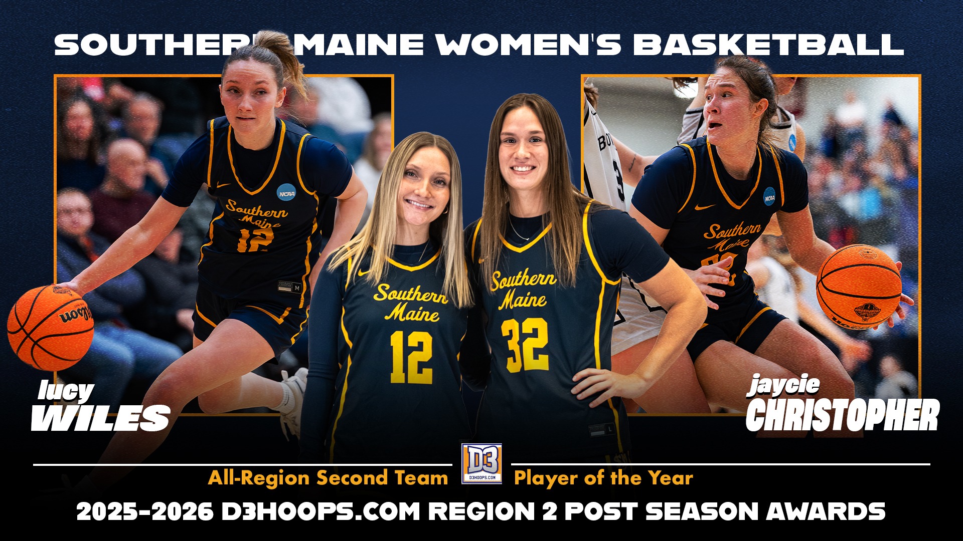 Lucy Wiles & Jaycie Christopher D3Hoops.com Post Season Awards