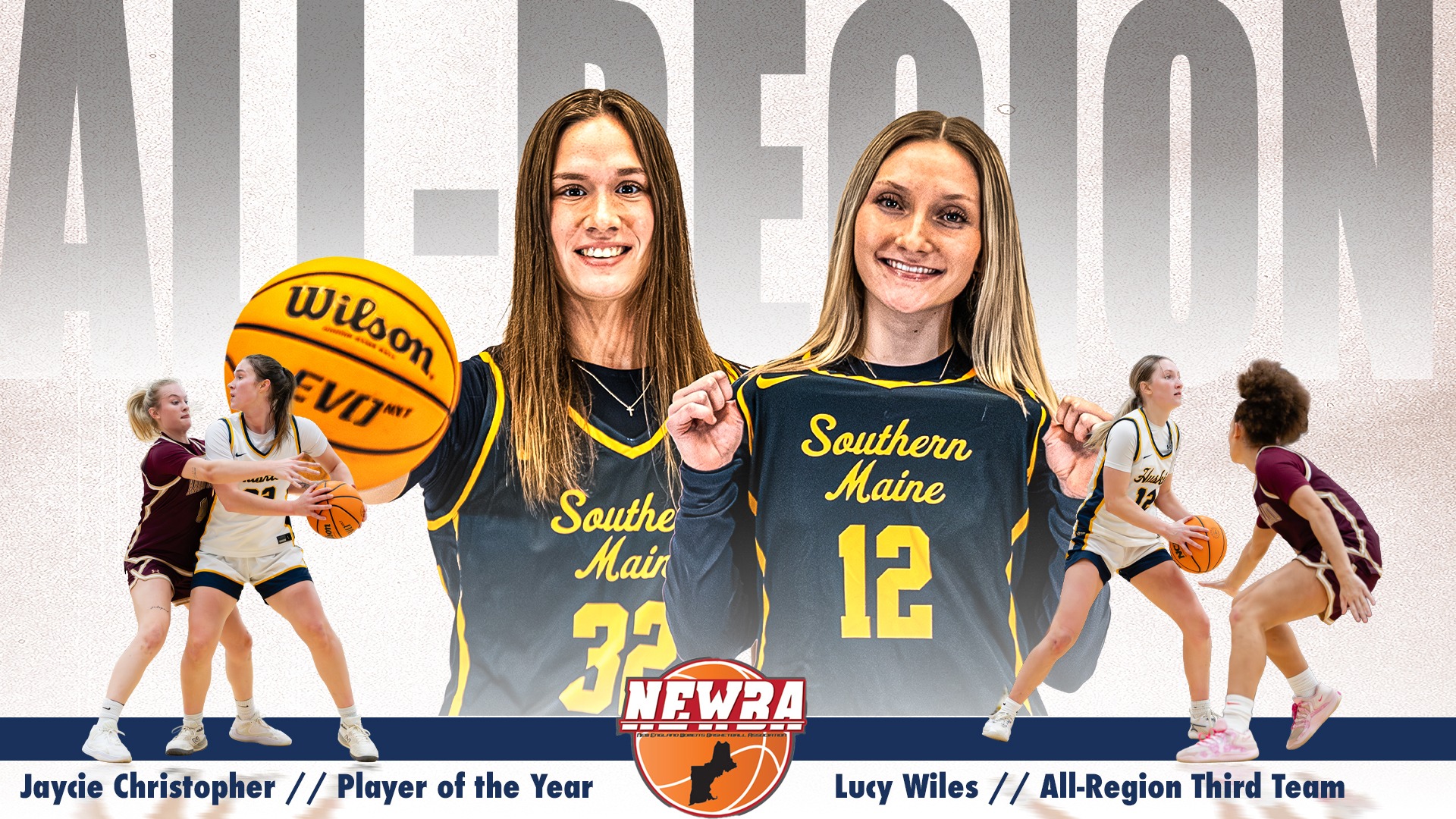 Jaycie Christopher & Lucy Wiles Earn NEWBA All-Region