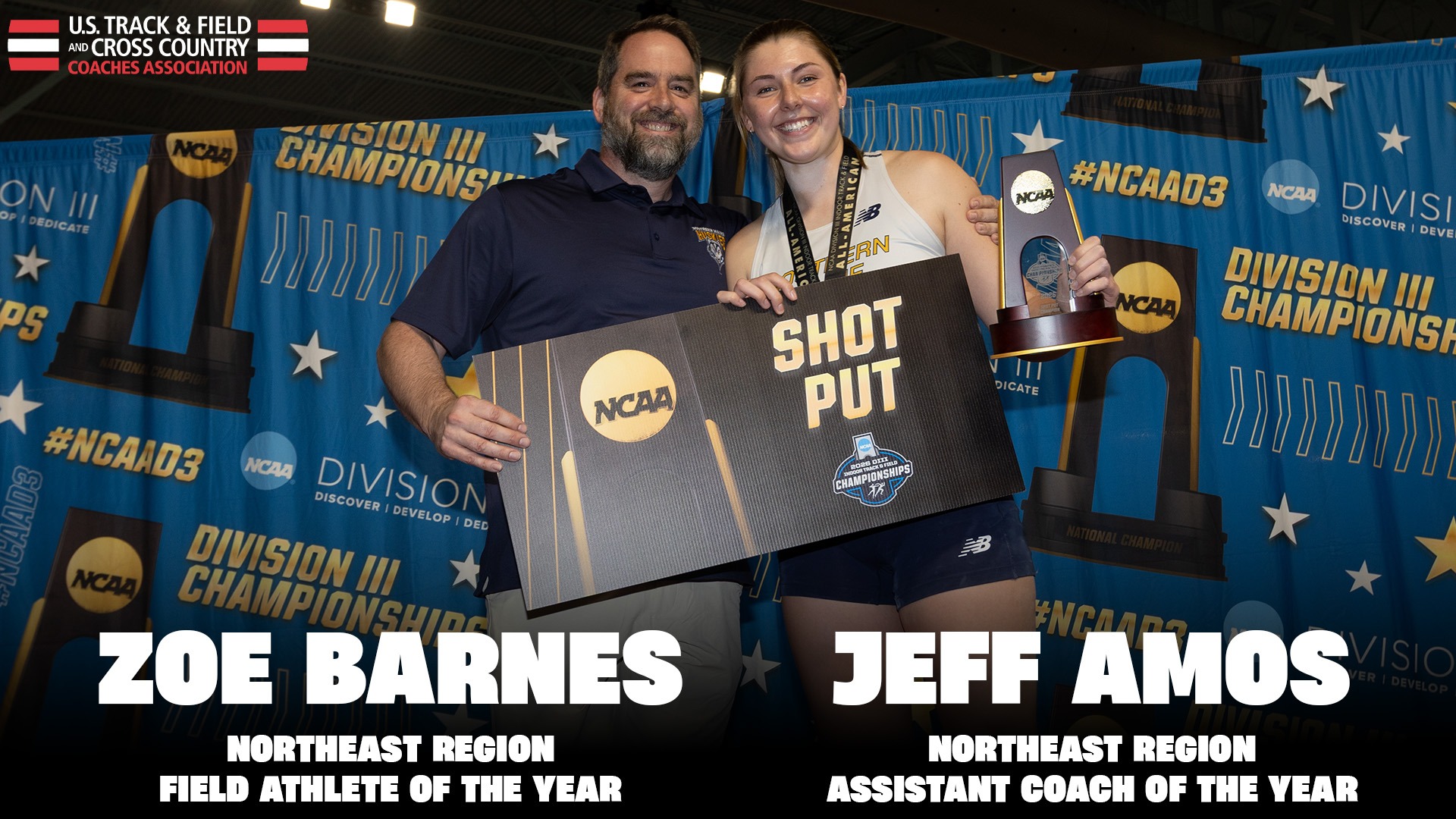 Barnes and Coach Amos USTFCCCA Regional Awards