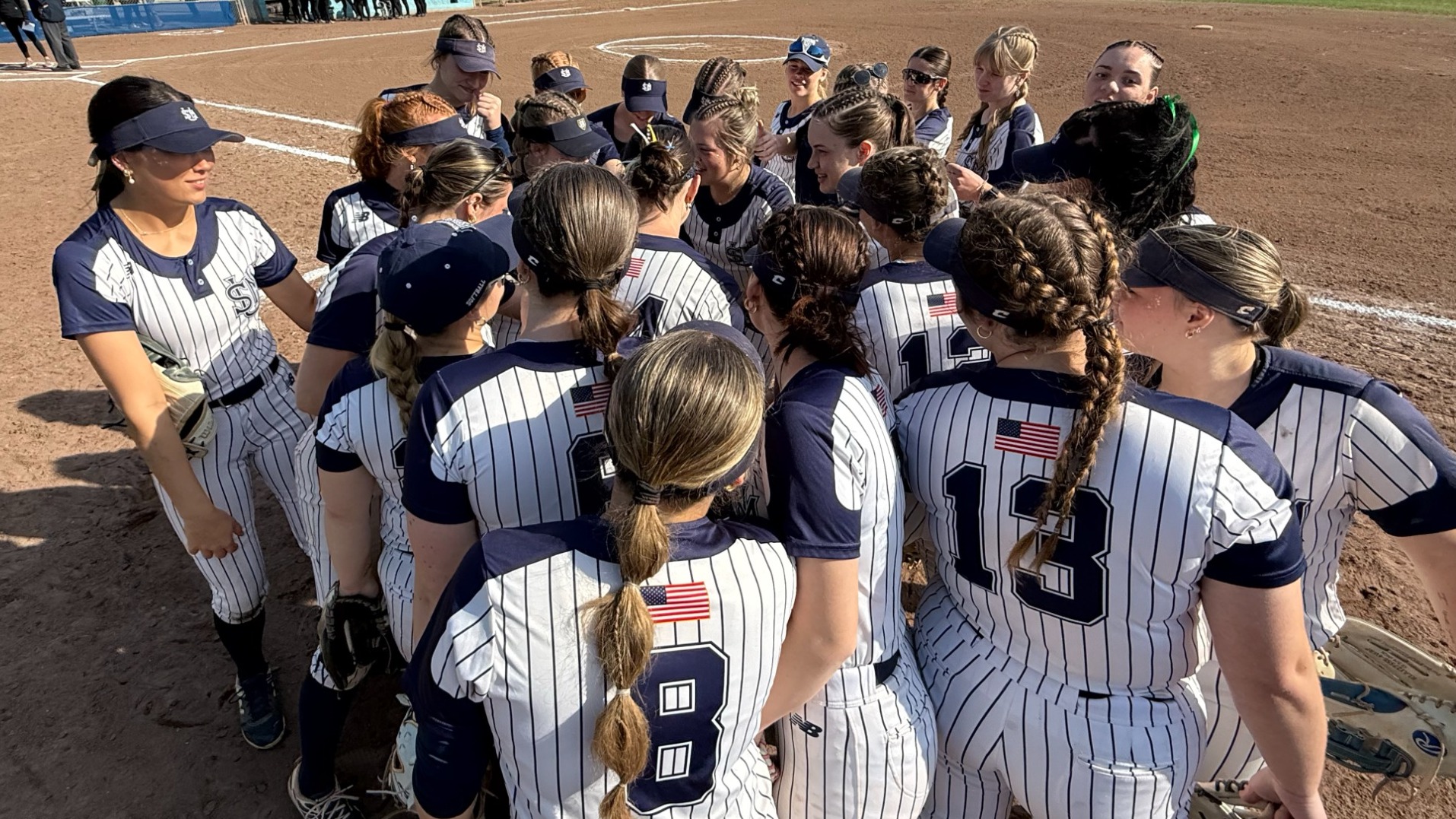 Softball Team in Florida Huddle