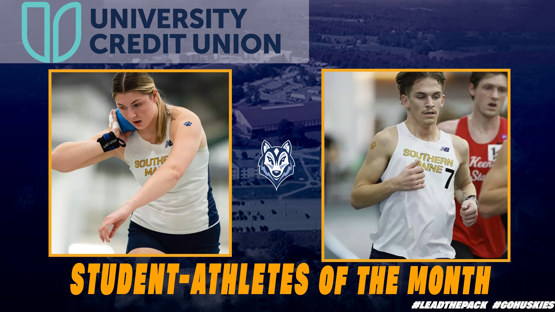 UCU Student Athlete of the Month - February Barnes and Cyr