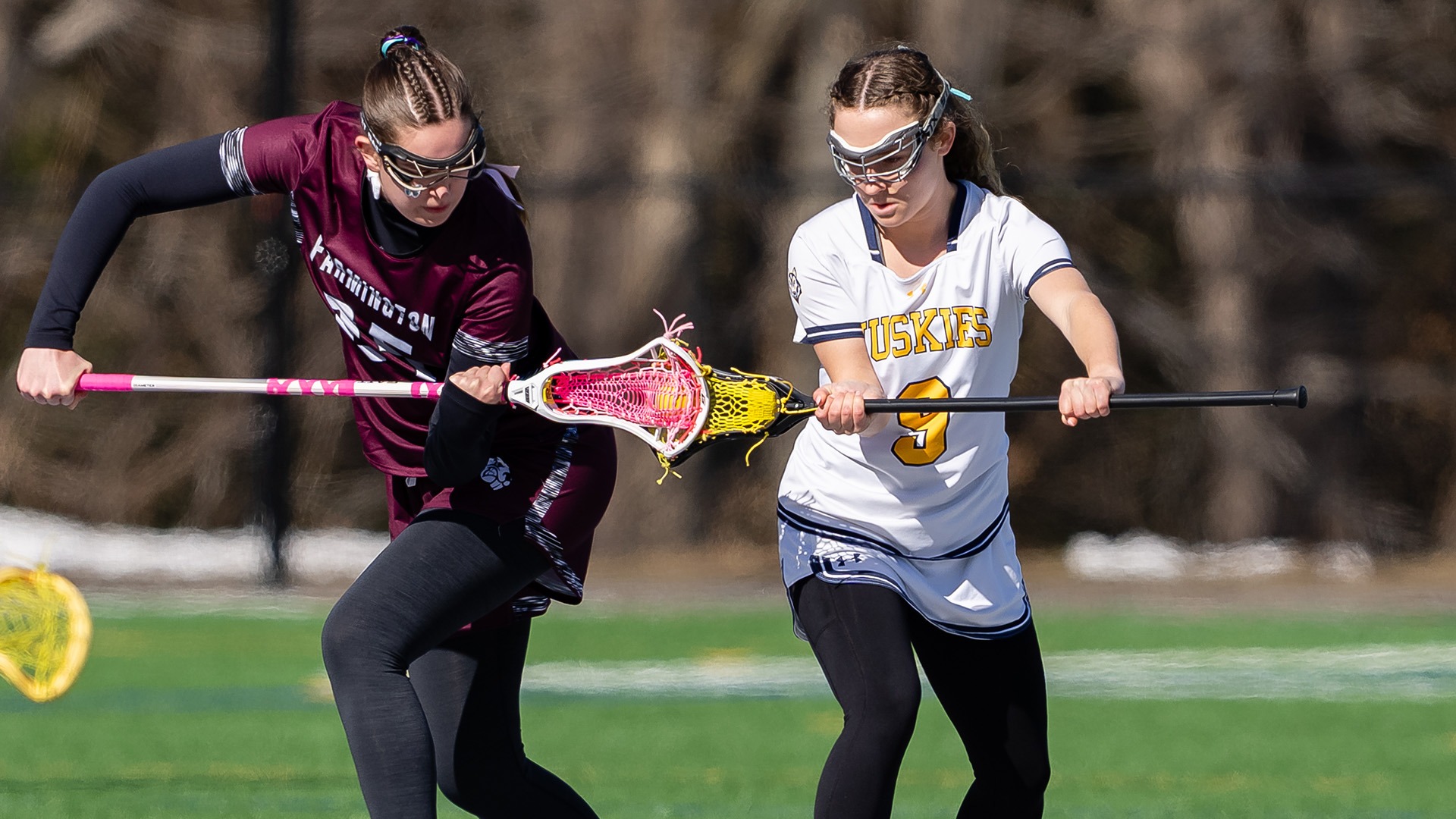 Cierra Hill Facing UMaine Farmington Player in a Draw