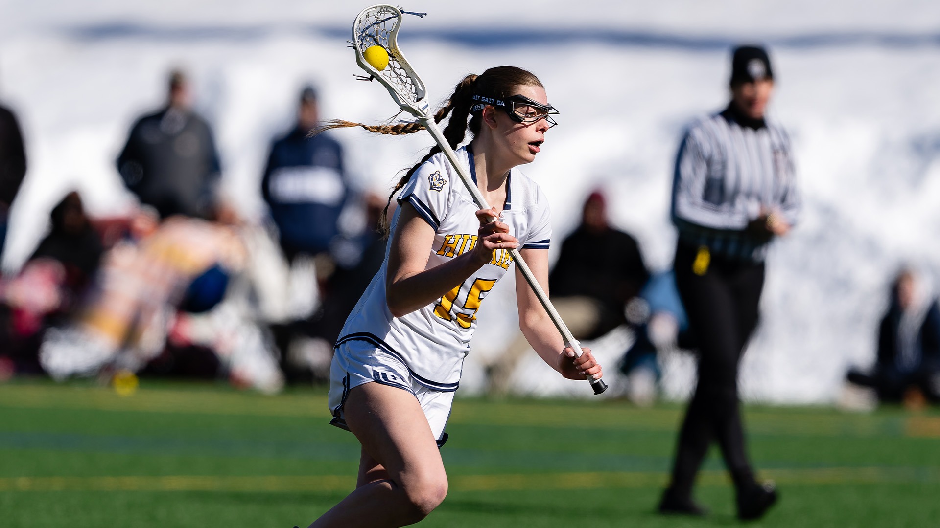 Eliza Pattershall Setting up a Shot vs. VTSU Castleton