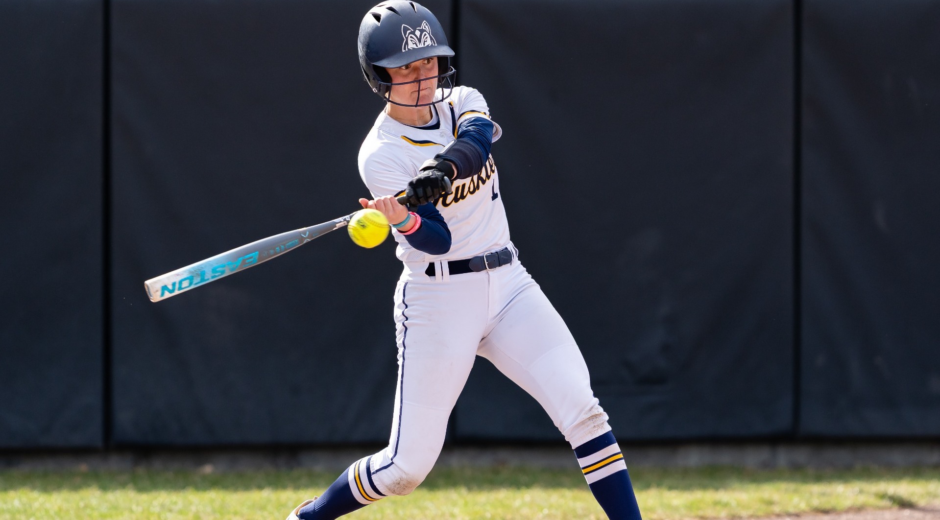 Olivia Levasseur Hitting at USM Softball Stadium