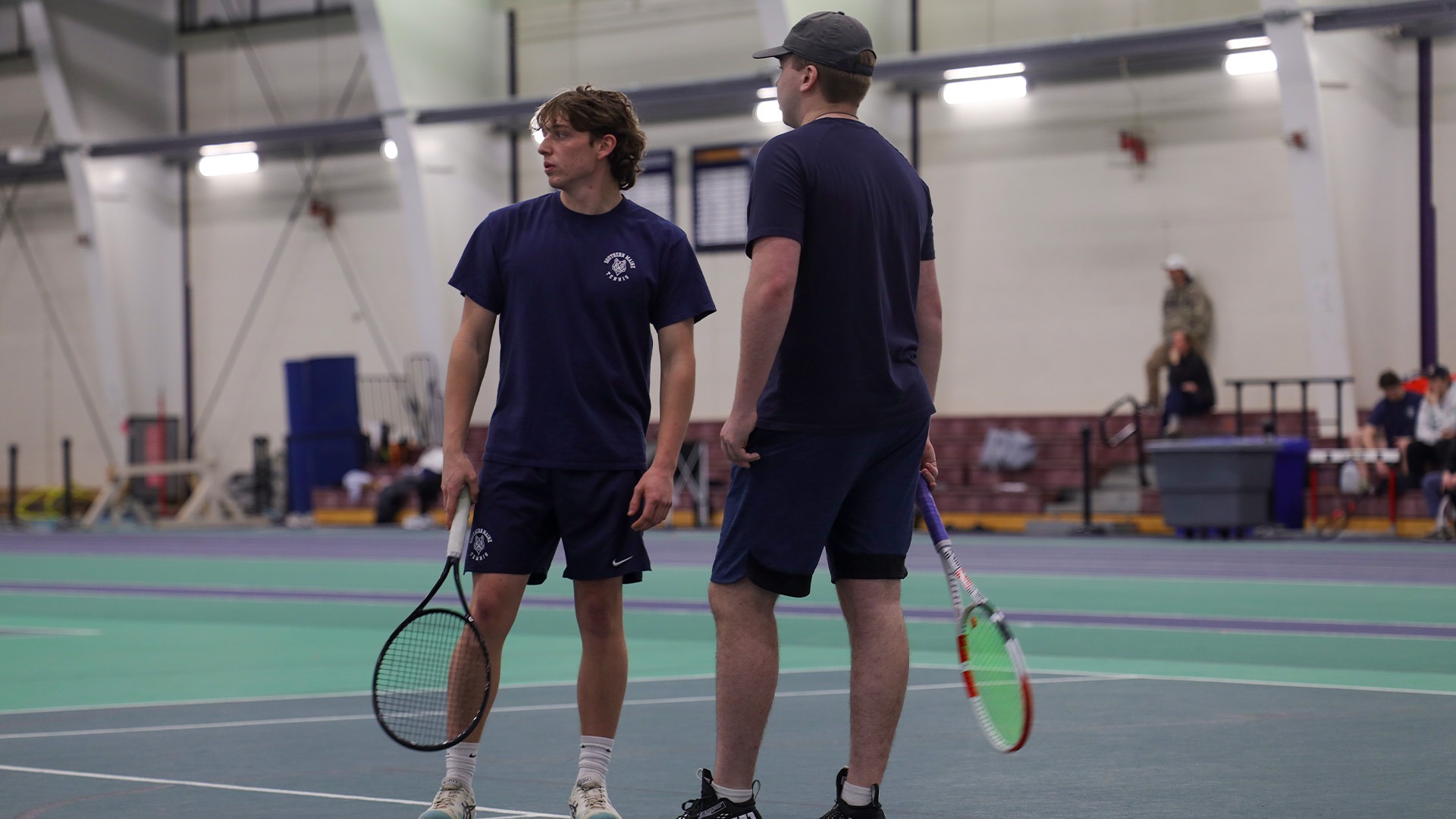 Bowdoin Allen and Charlie Bitar Preparing for their next set