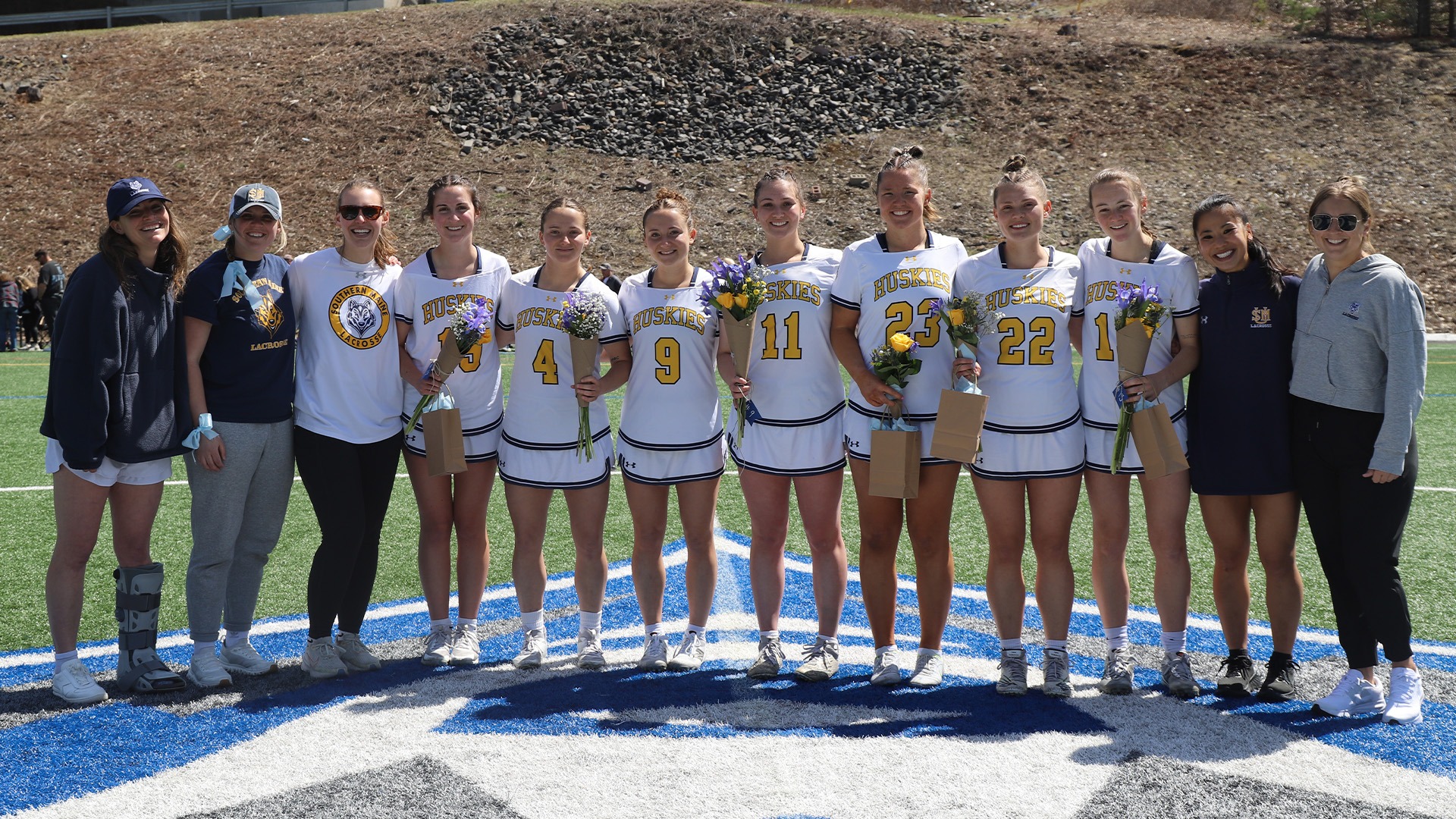 2026 USM Women's Lacrosse Seniors and Coaches