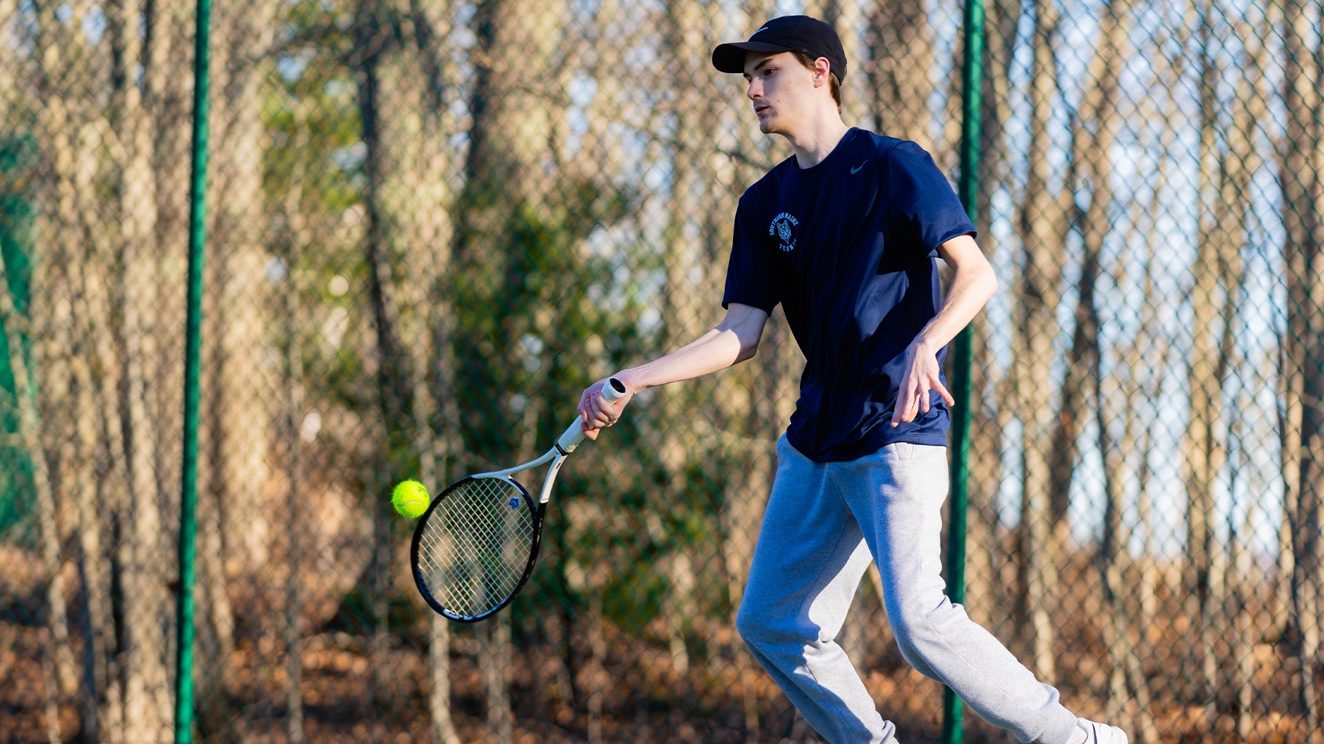 Landon Weaver Hitting the Ball vs. Thomas