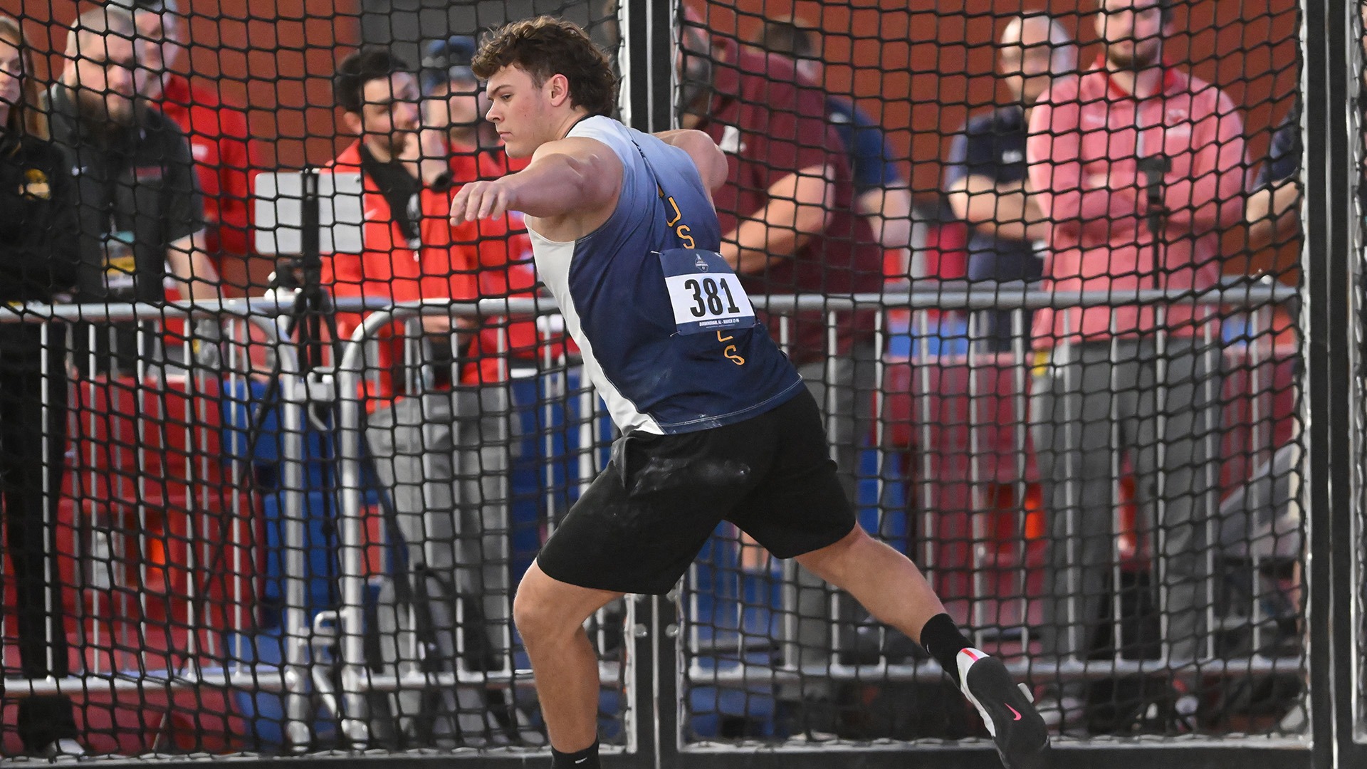 Ryker Paradis Throwing Shot Put at 2026 NCAA DIII Championships