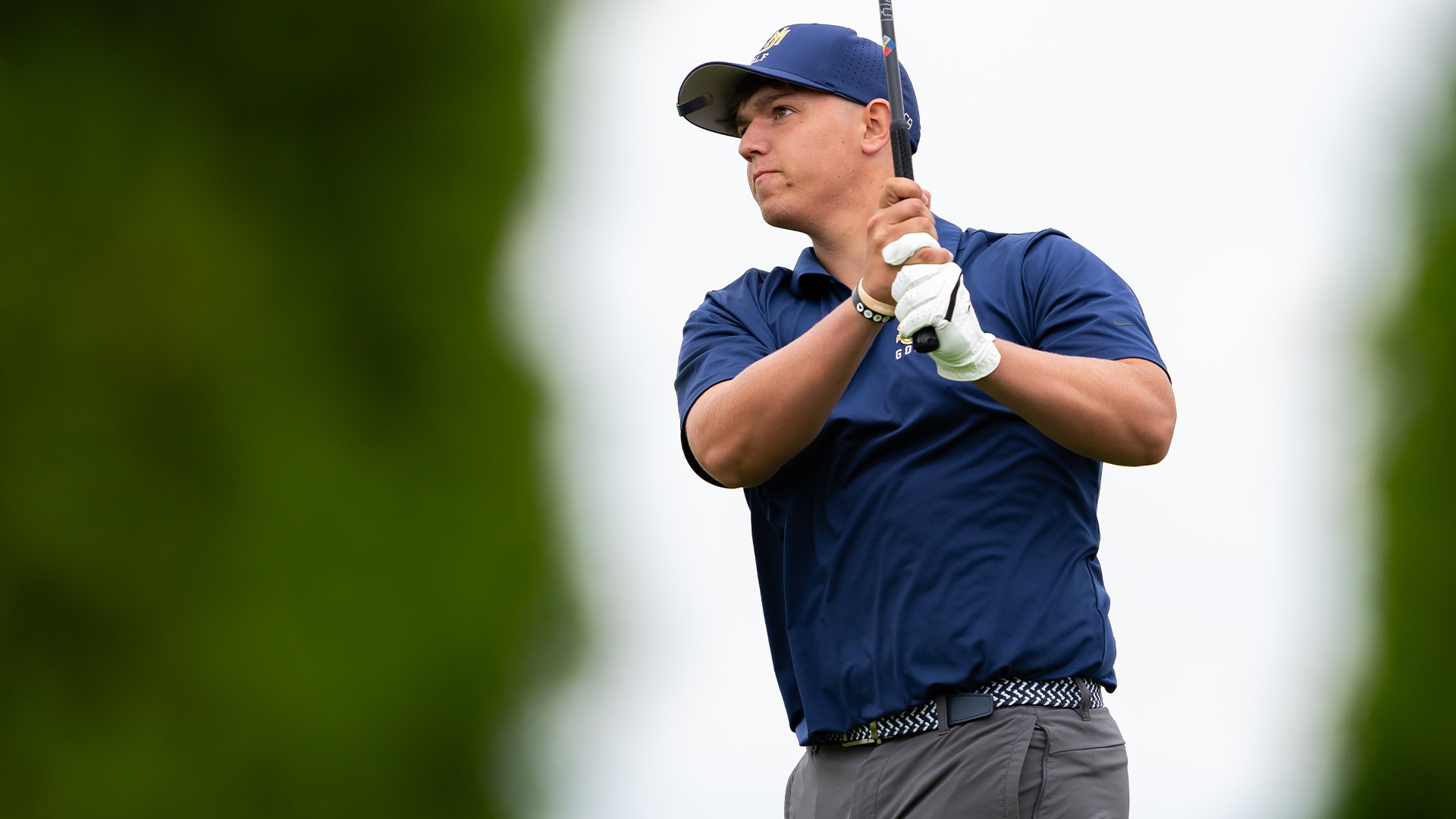 Owen Moore After a Tee Shot at Riverside Golf Course