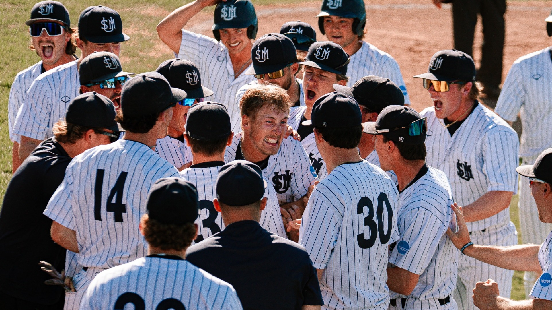 Caleb Vacchiano Celebrates Grand Slam vs Babson in NCAA Tourney