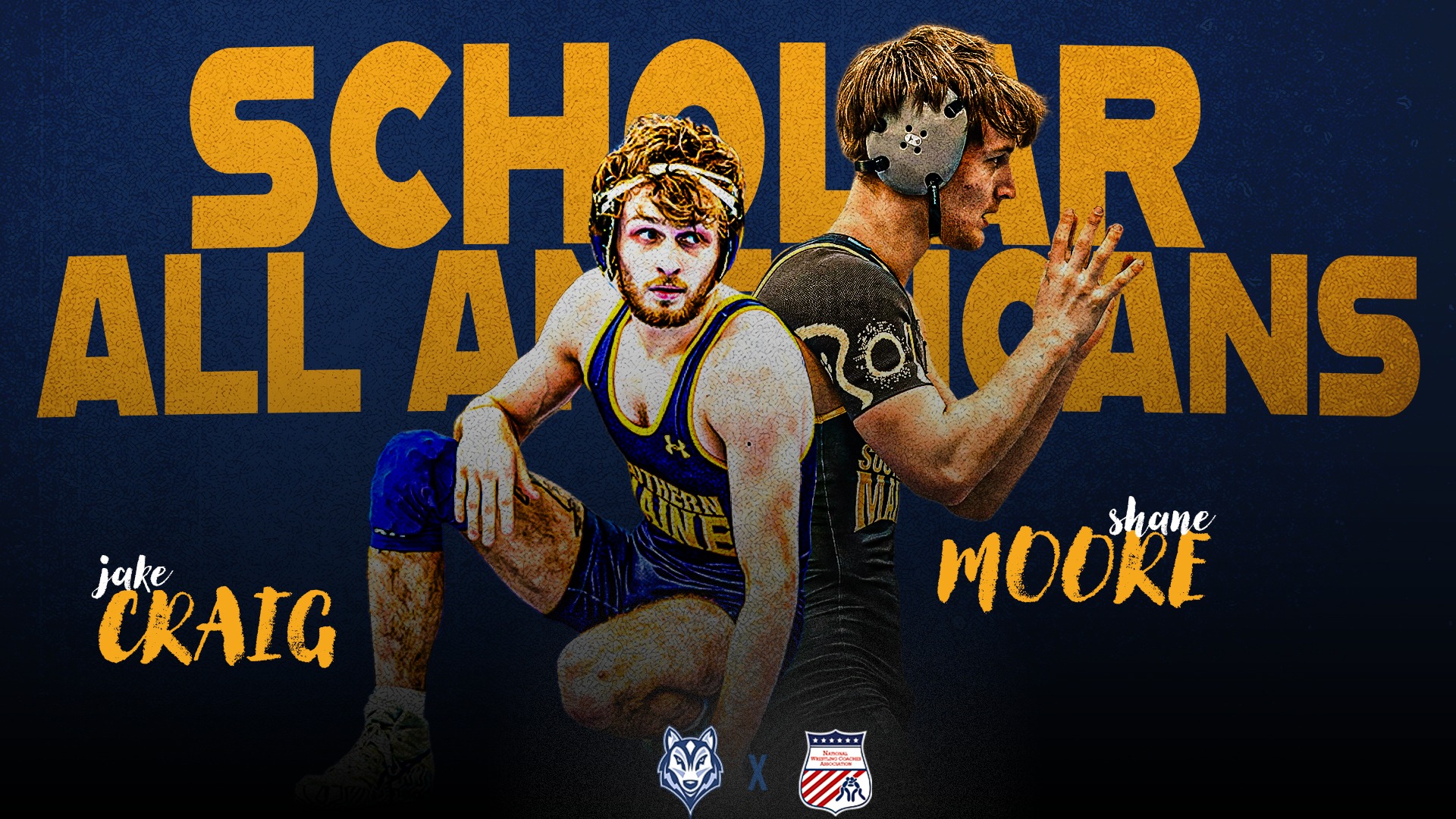 Jake Craig and Shane Moore Earn NWCA Scholar All America Honors