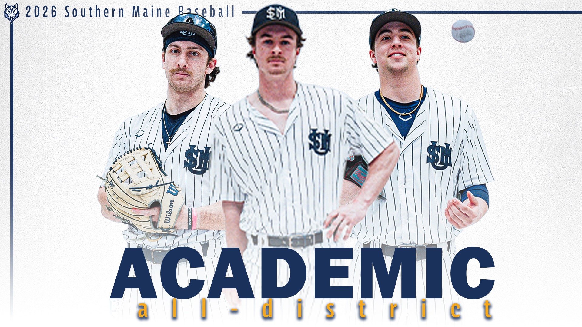 Baseball Academic All District Selections: Mike Anquillare, Kyle Douin and Gabe Gifford