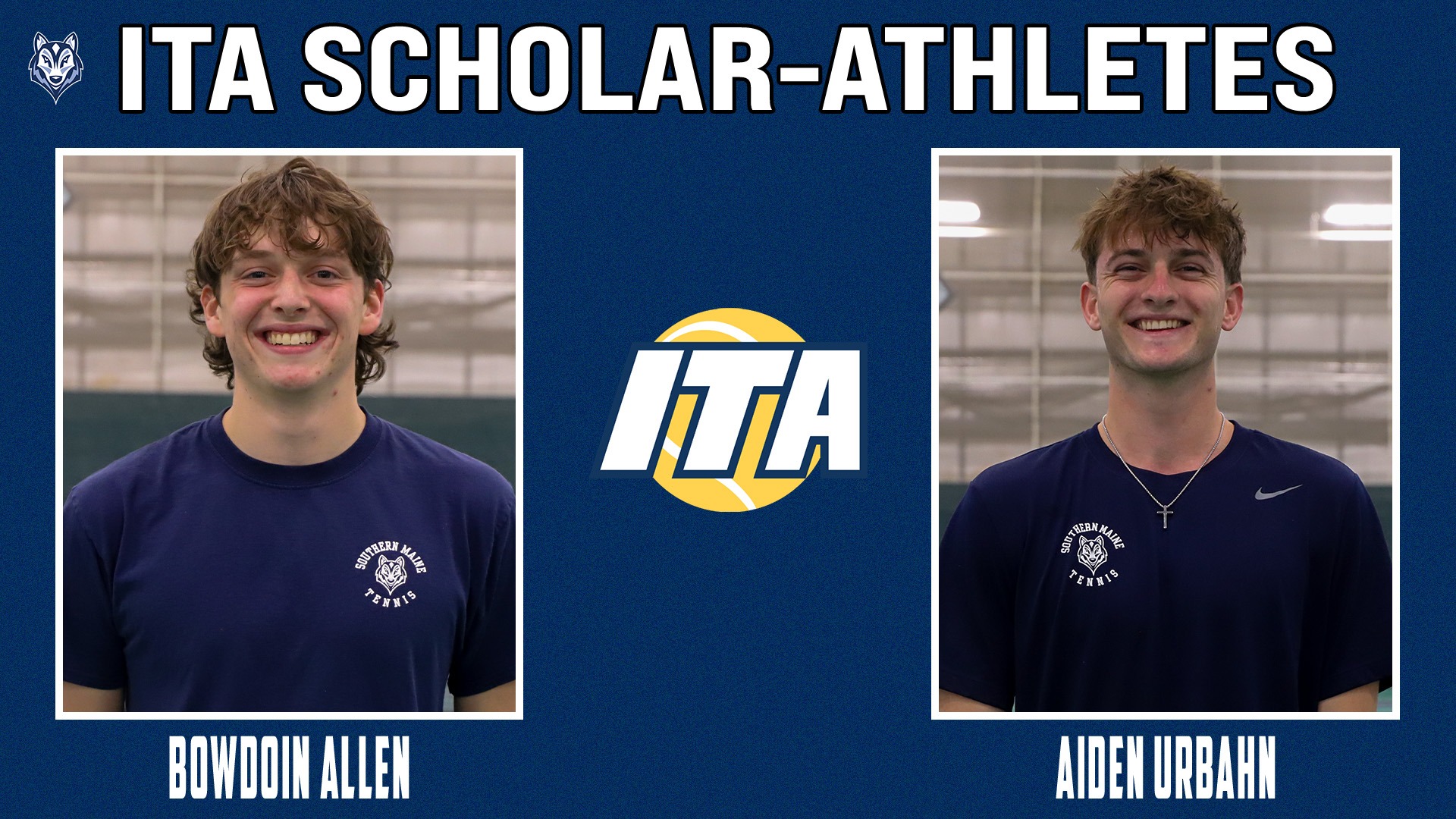 Bowdoin Allen and Aiden Urbahn ITA Scholar-Athletes