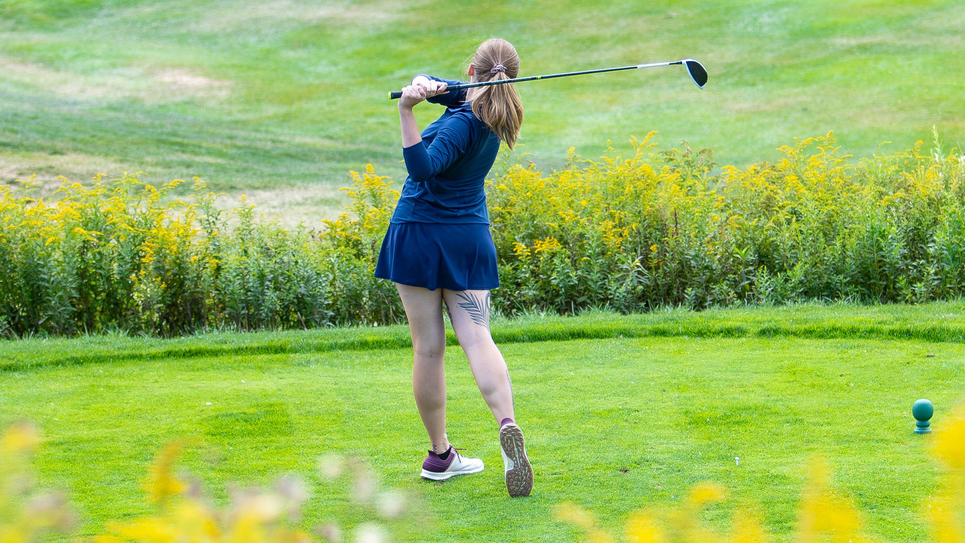 Ryley Meyer Tee Shot at Riverside