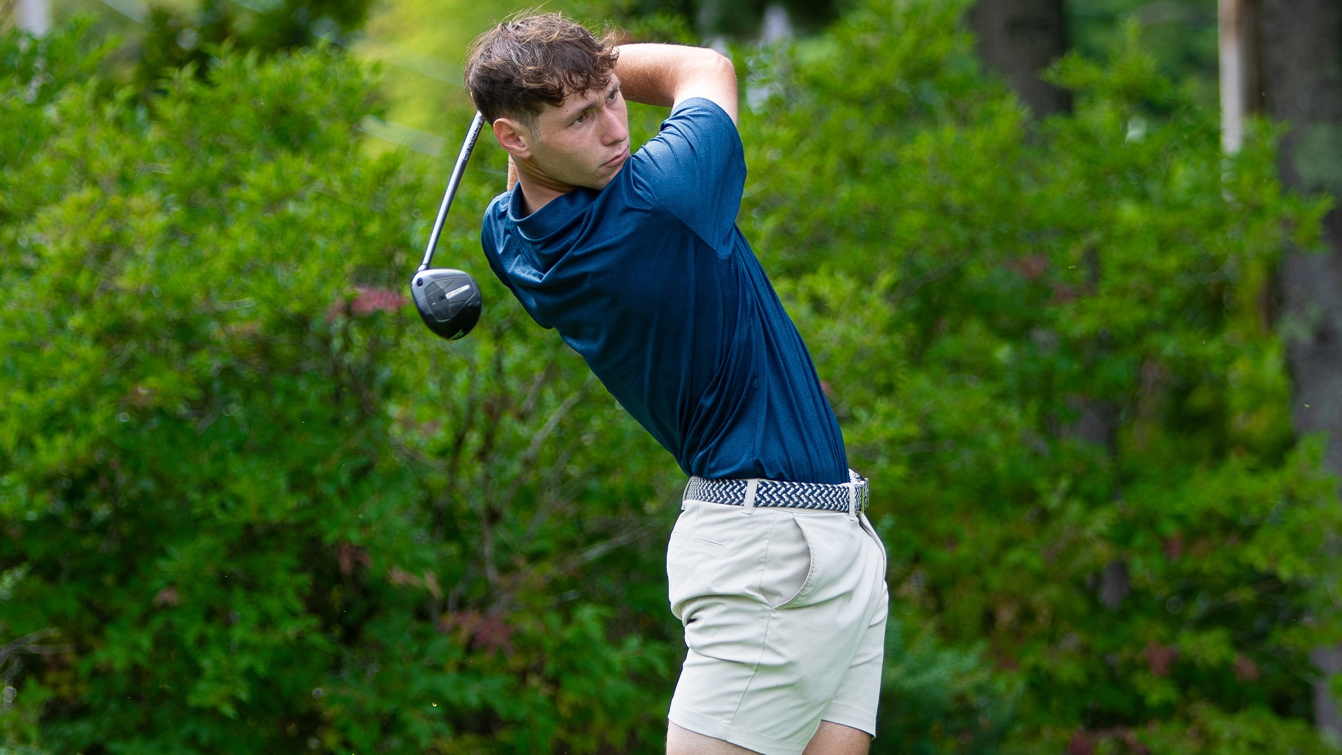  Alex Fournier After a Drive at Riverside Golf Course
