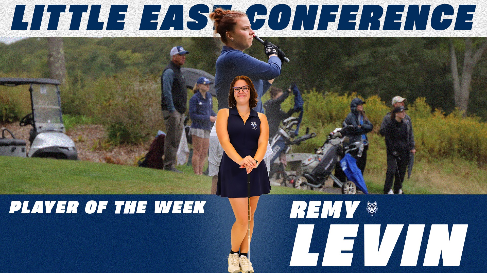 Remy Levin Little East Conference Women's Golf Player of the Week Graphic updated