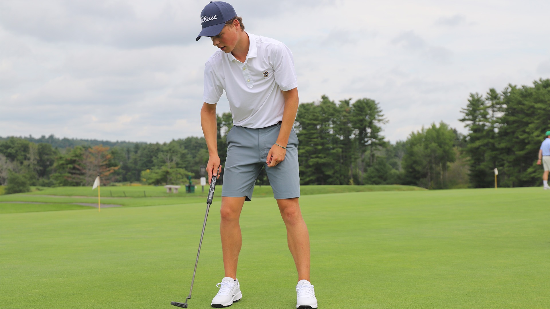Will Farschon on Putting Green at Riverside Golf Course
