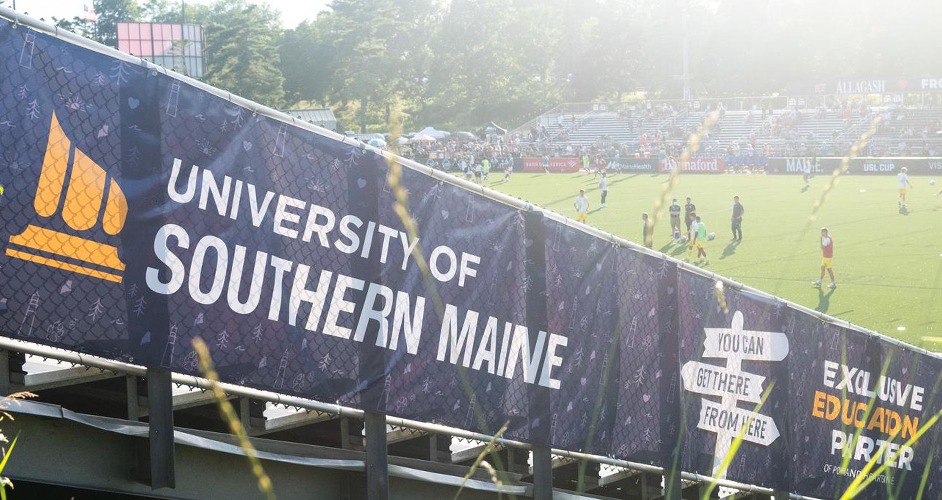 USM Hearts of Pine Banner at Stadium